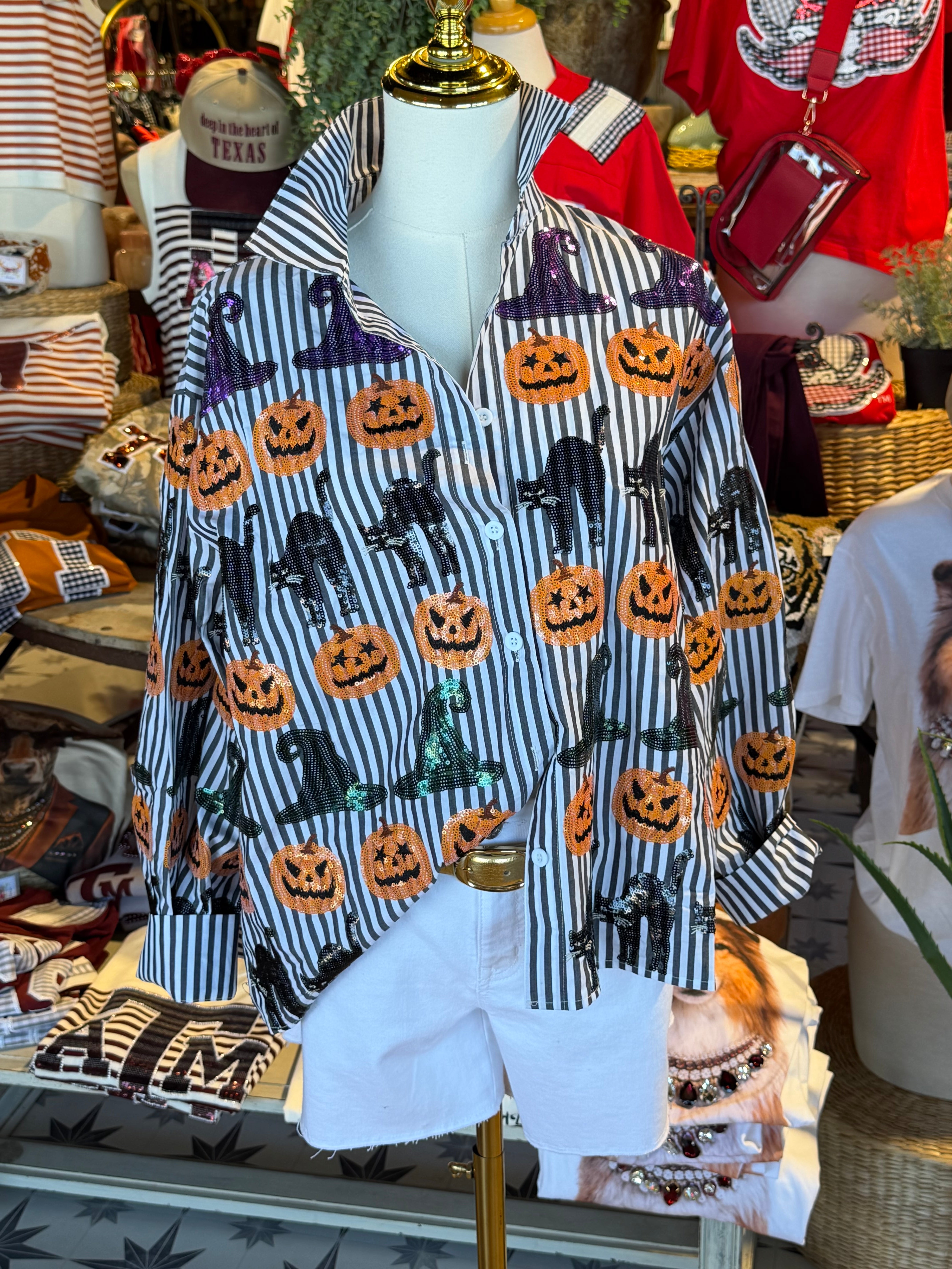 Pumpkins & Cats- Top/ Bottom