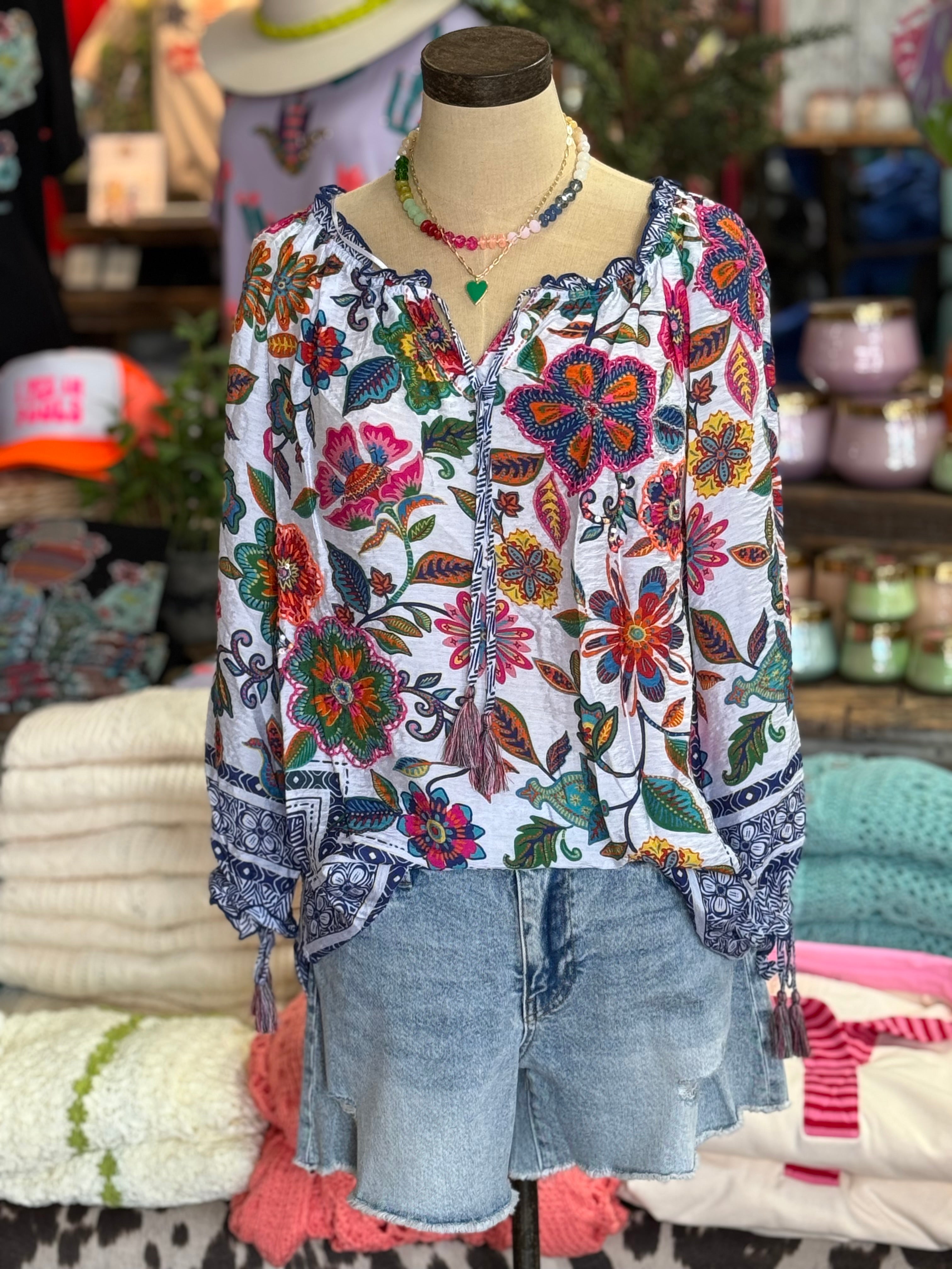 Beatrice Floral Top