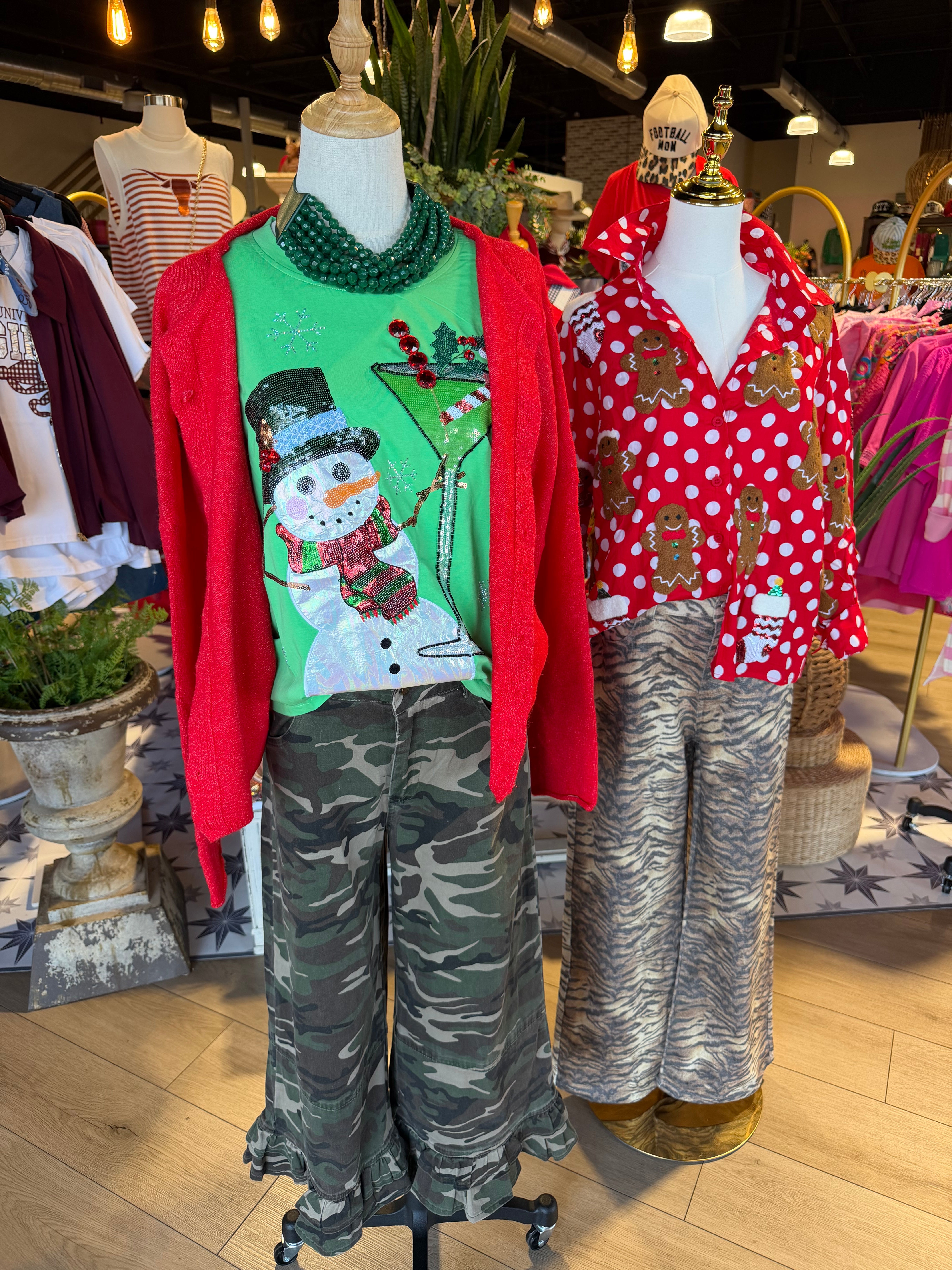 Snowman Martini Tee