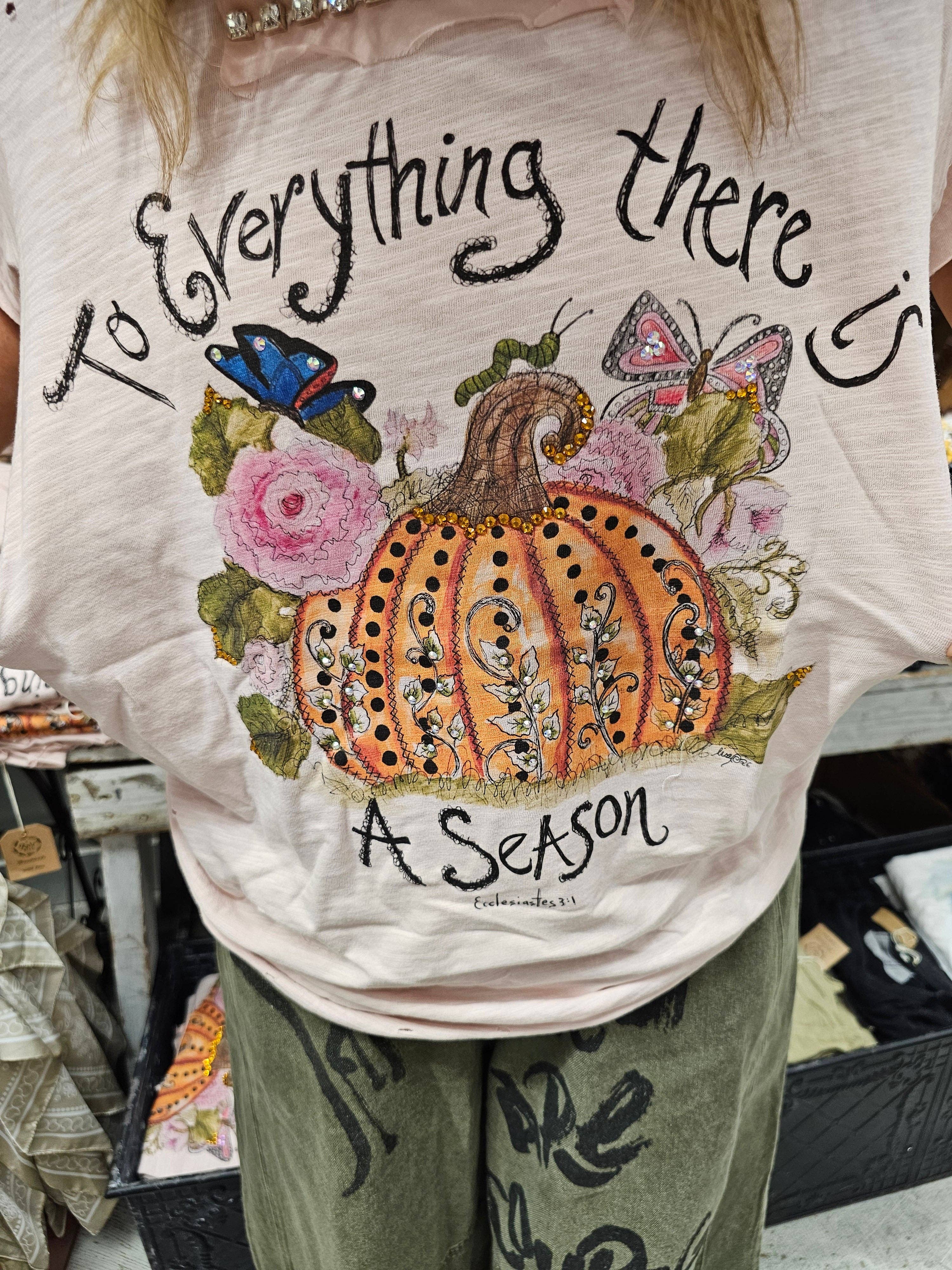 To Everything There Is A Season Tattered Tee