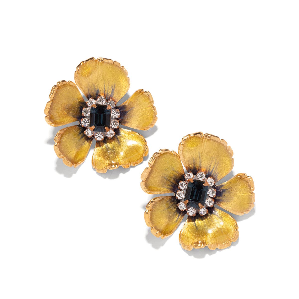 Small Hand painted Floral in Jonquil