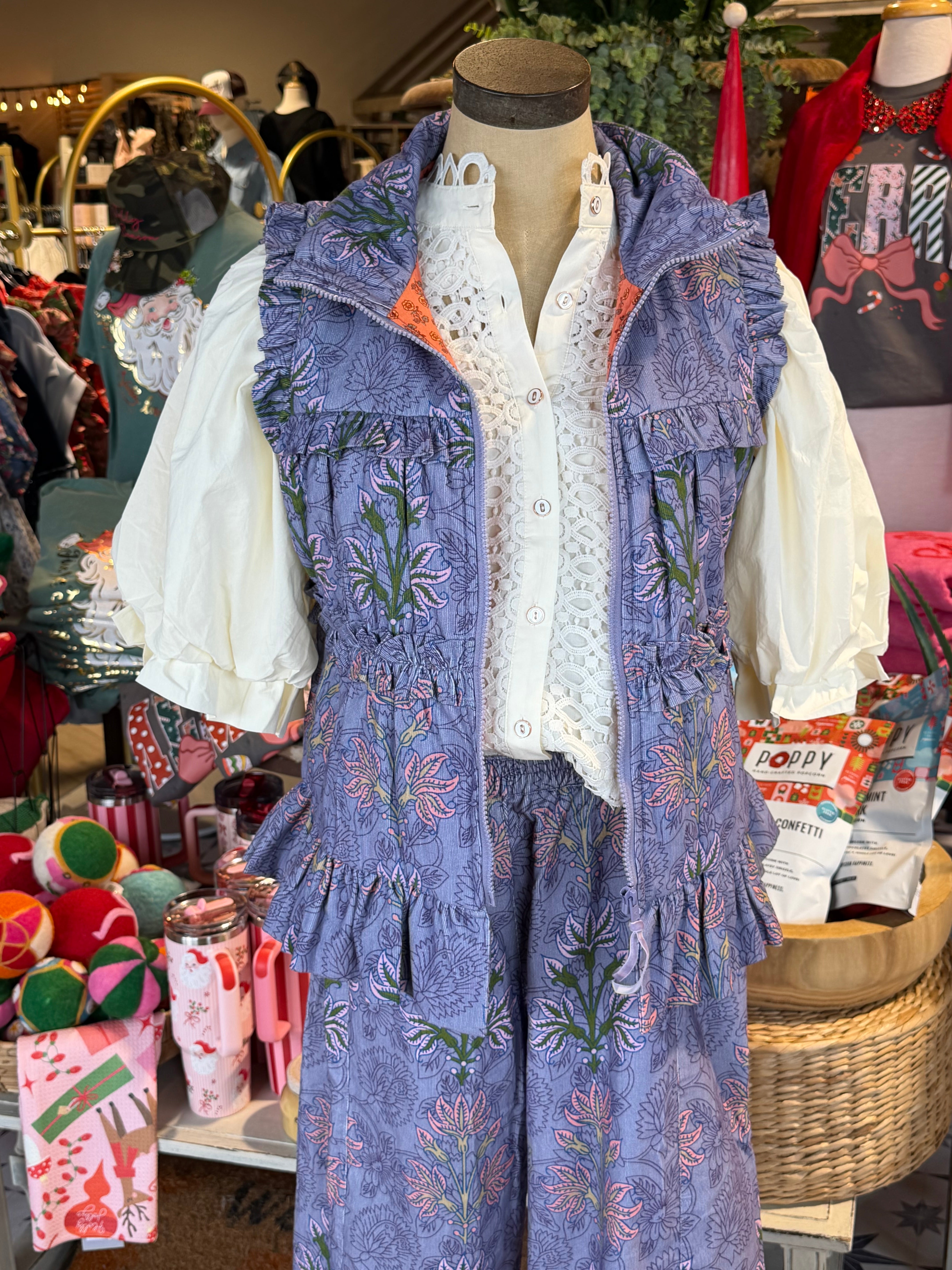 Violet Corduroy Vest