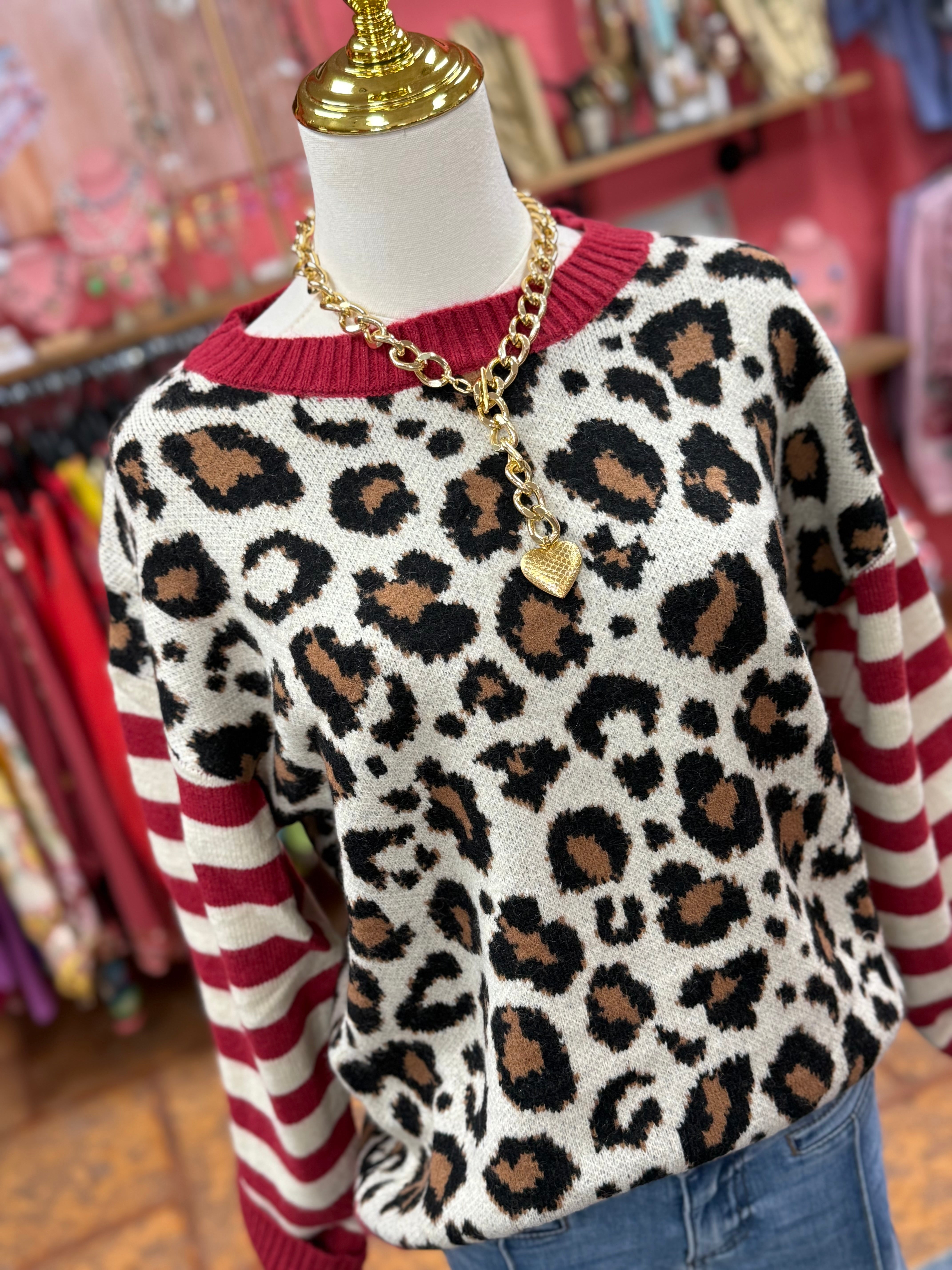 Wendy Leopard Sweater