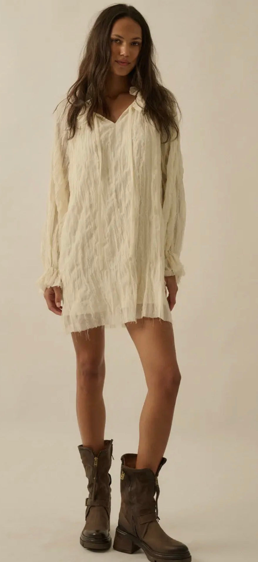 Ruffle Chiffon Dress