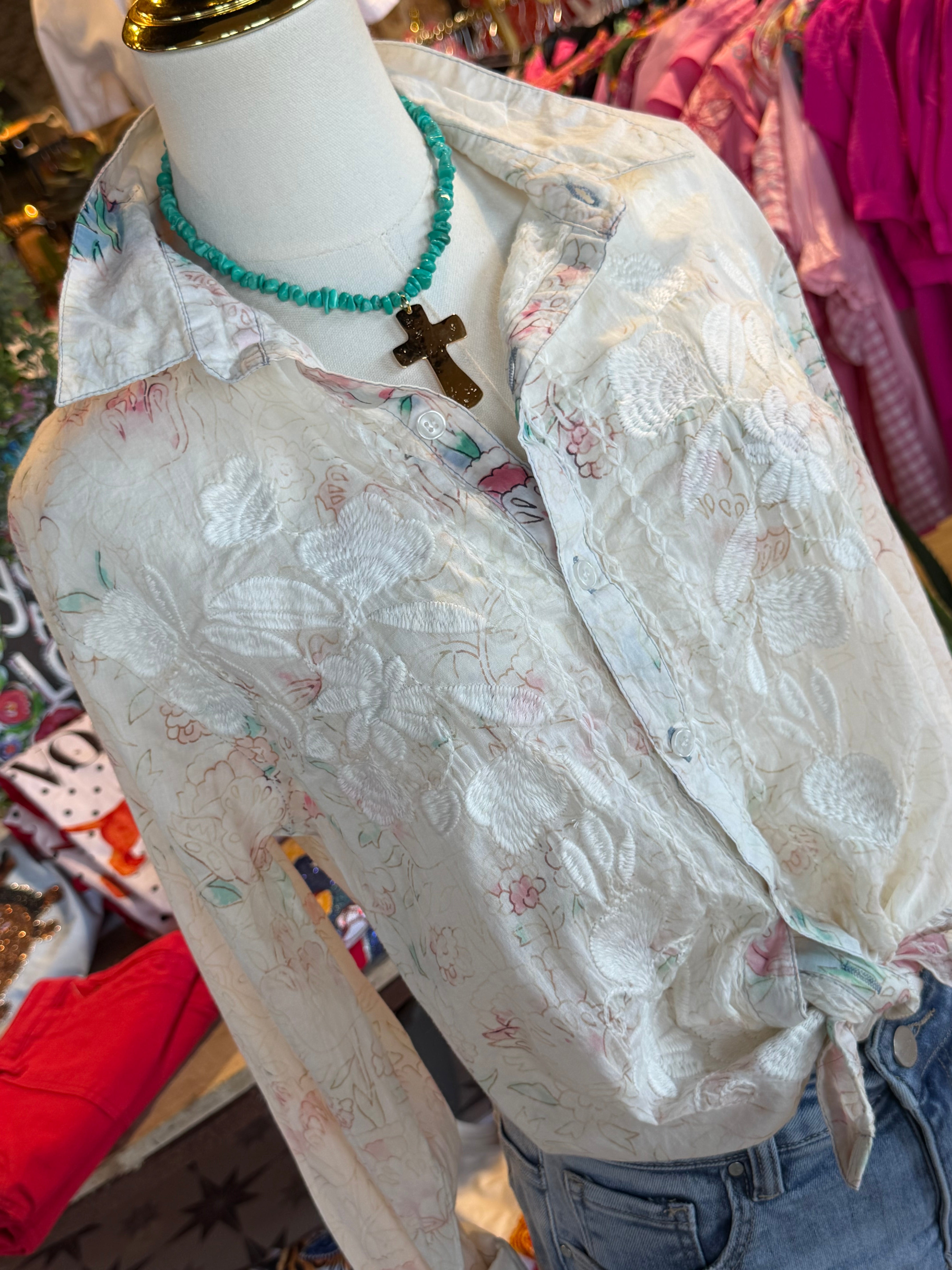 Venice Garden Voile Top
