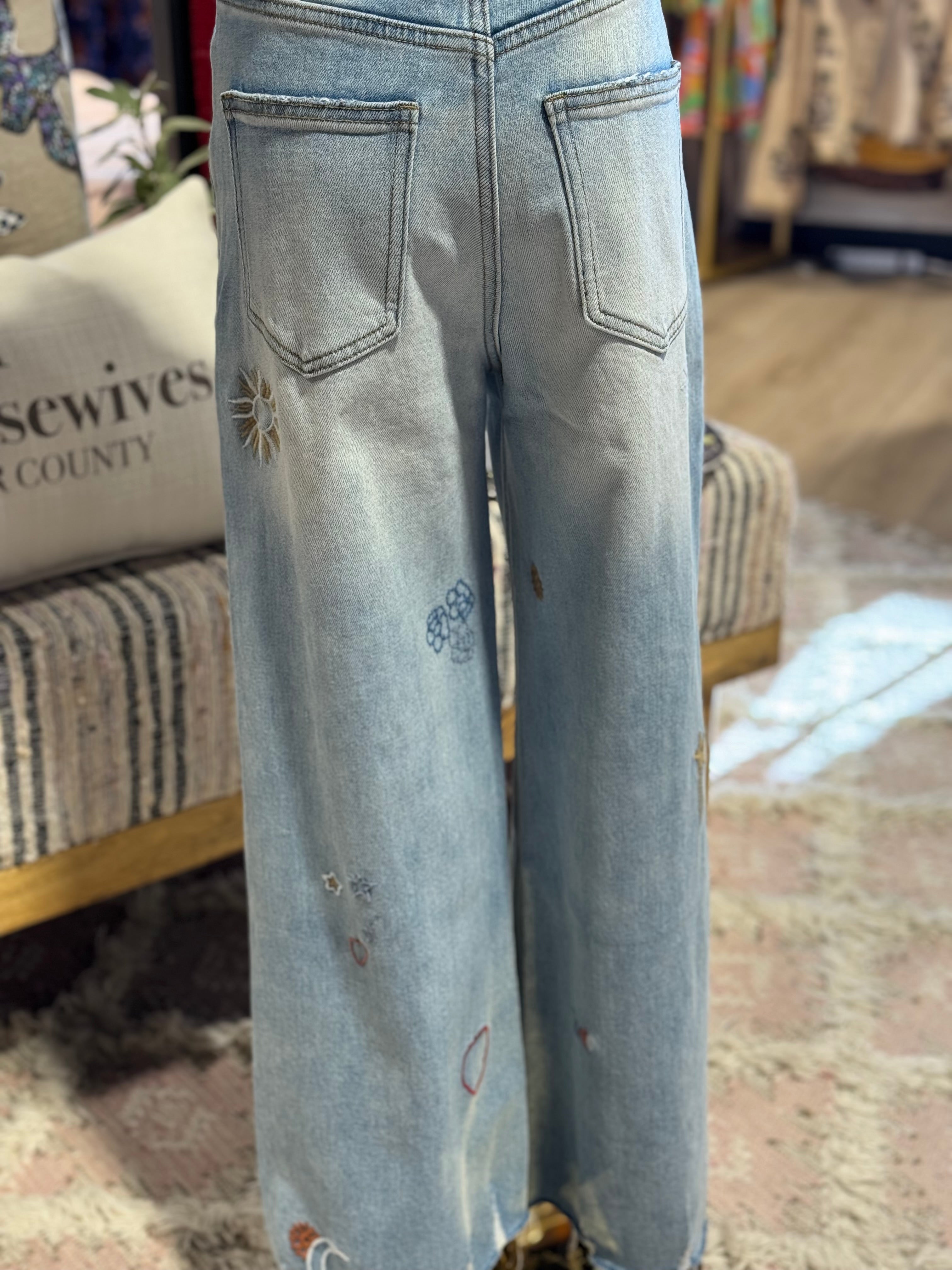 Tori Embroidered Jean