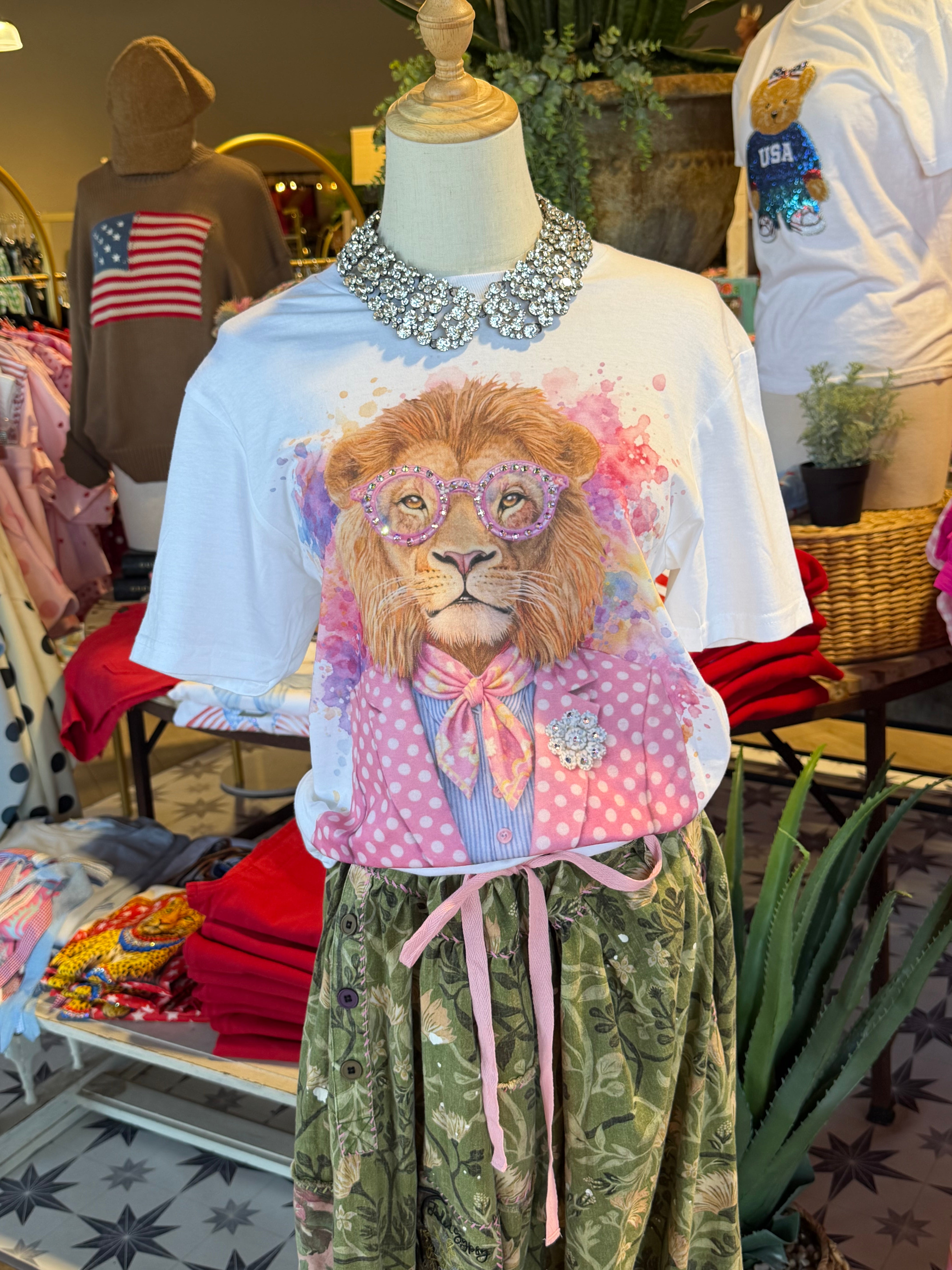 Watercolor Lion  Graphic Tee