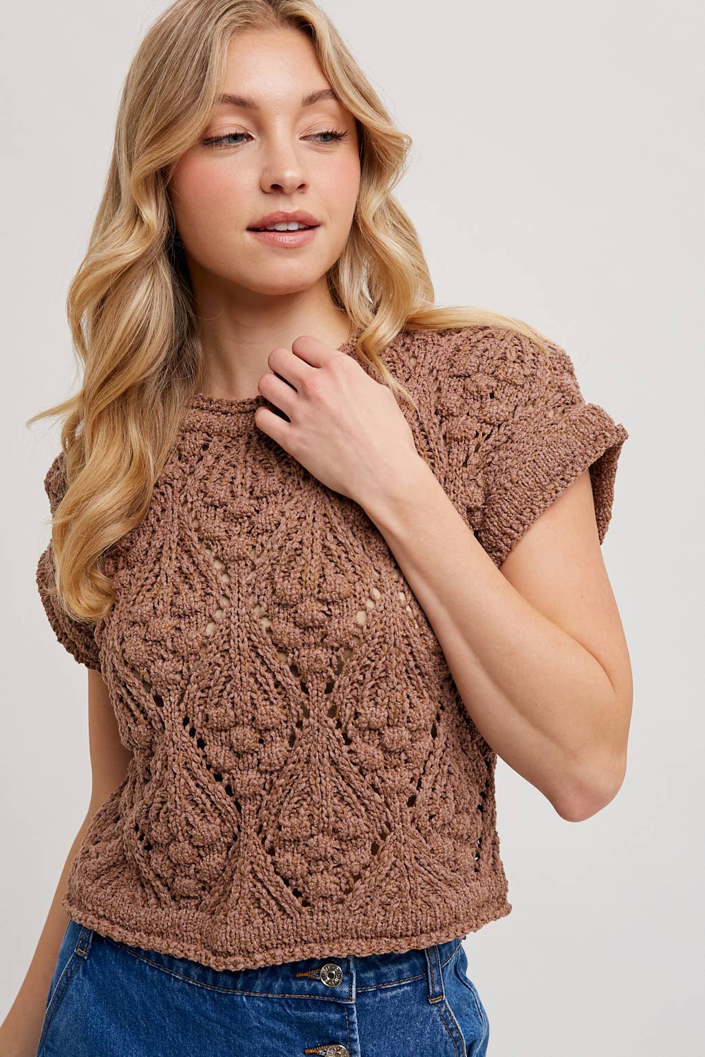 Beige Vibes Short Sweater