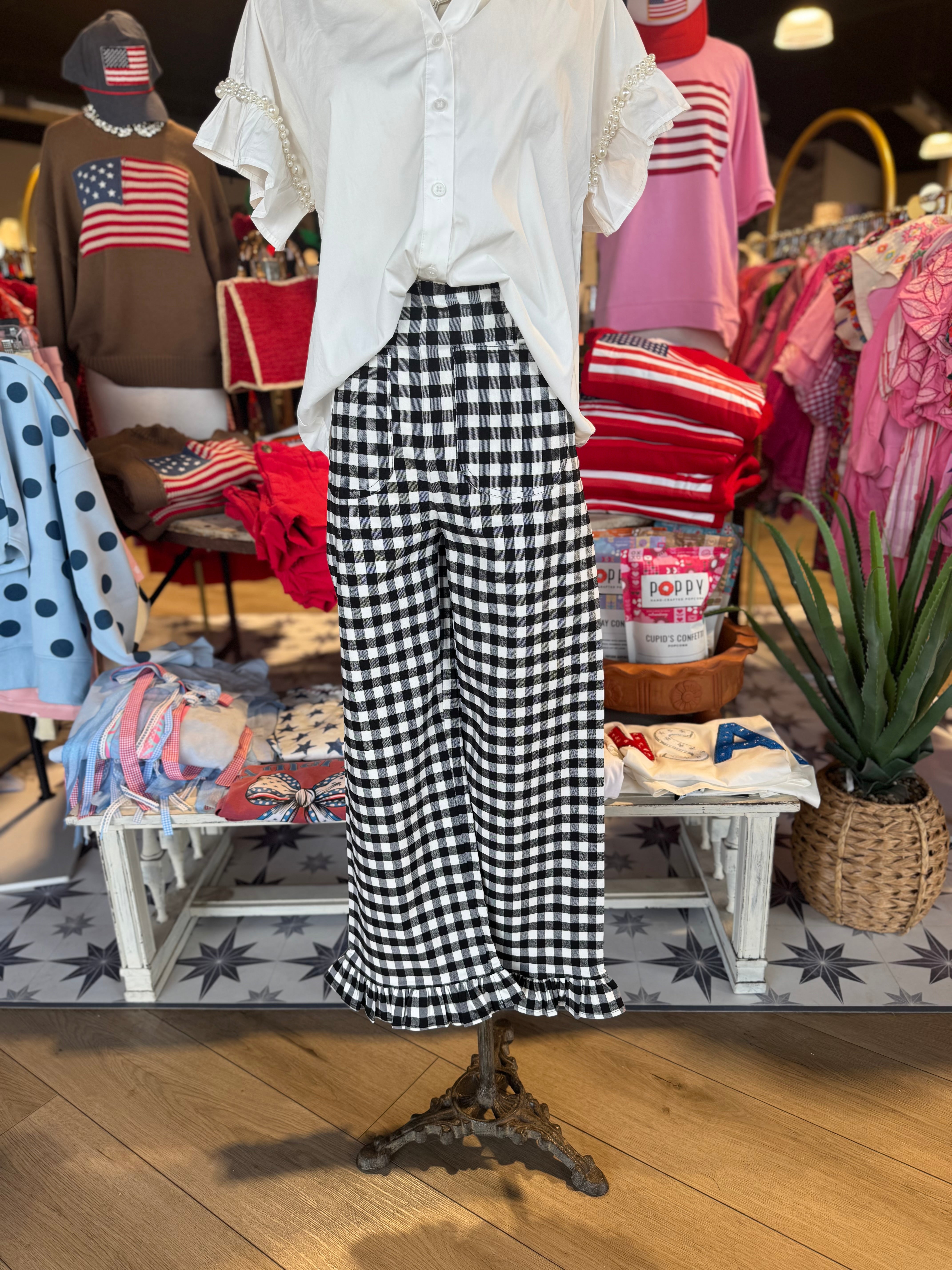 Gina Gingham Pants
