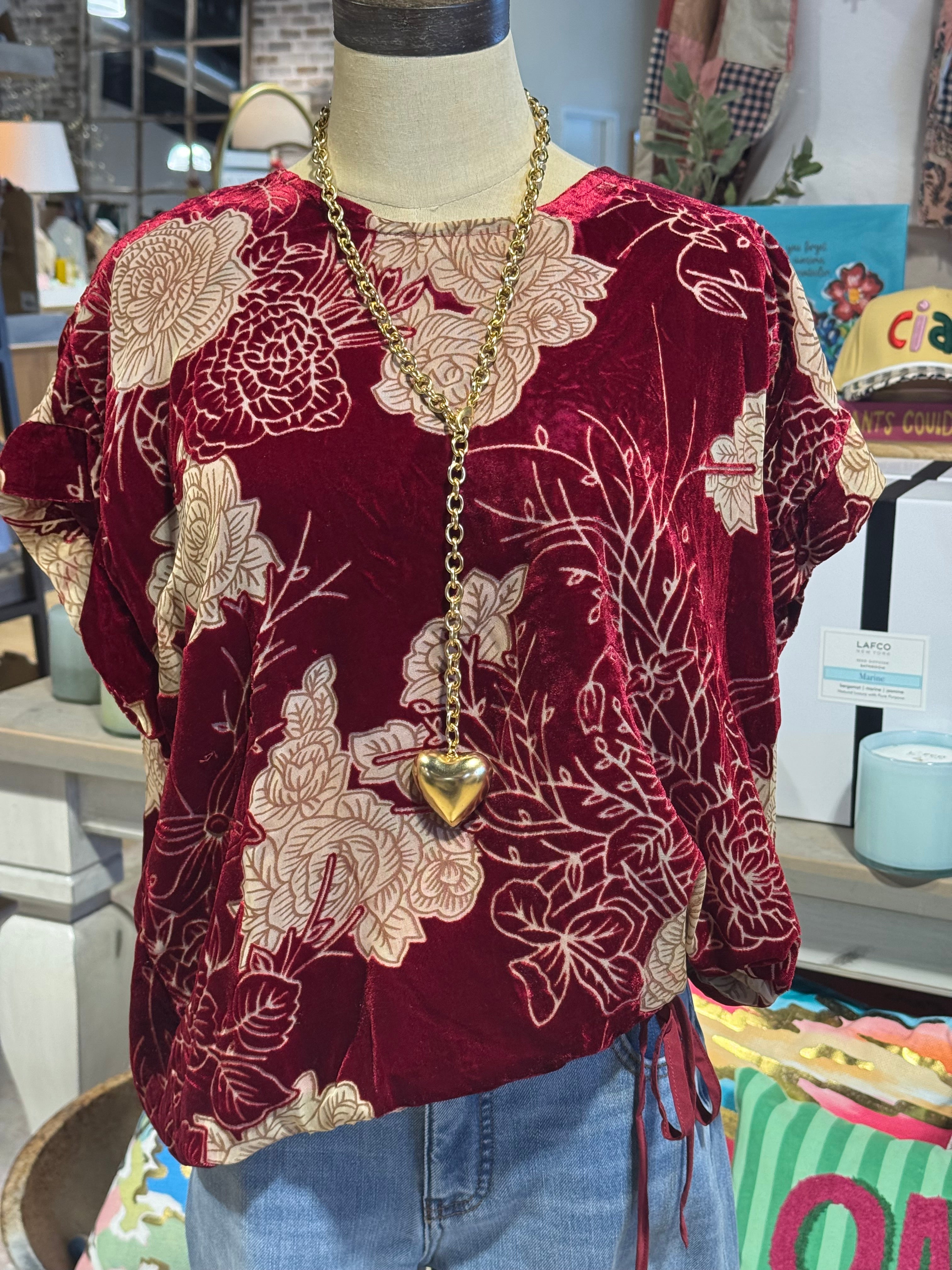 Alyssa Velvet Top