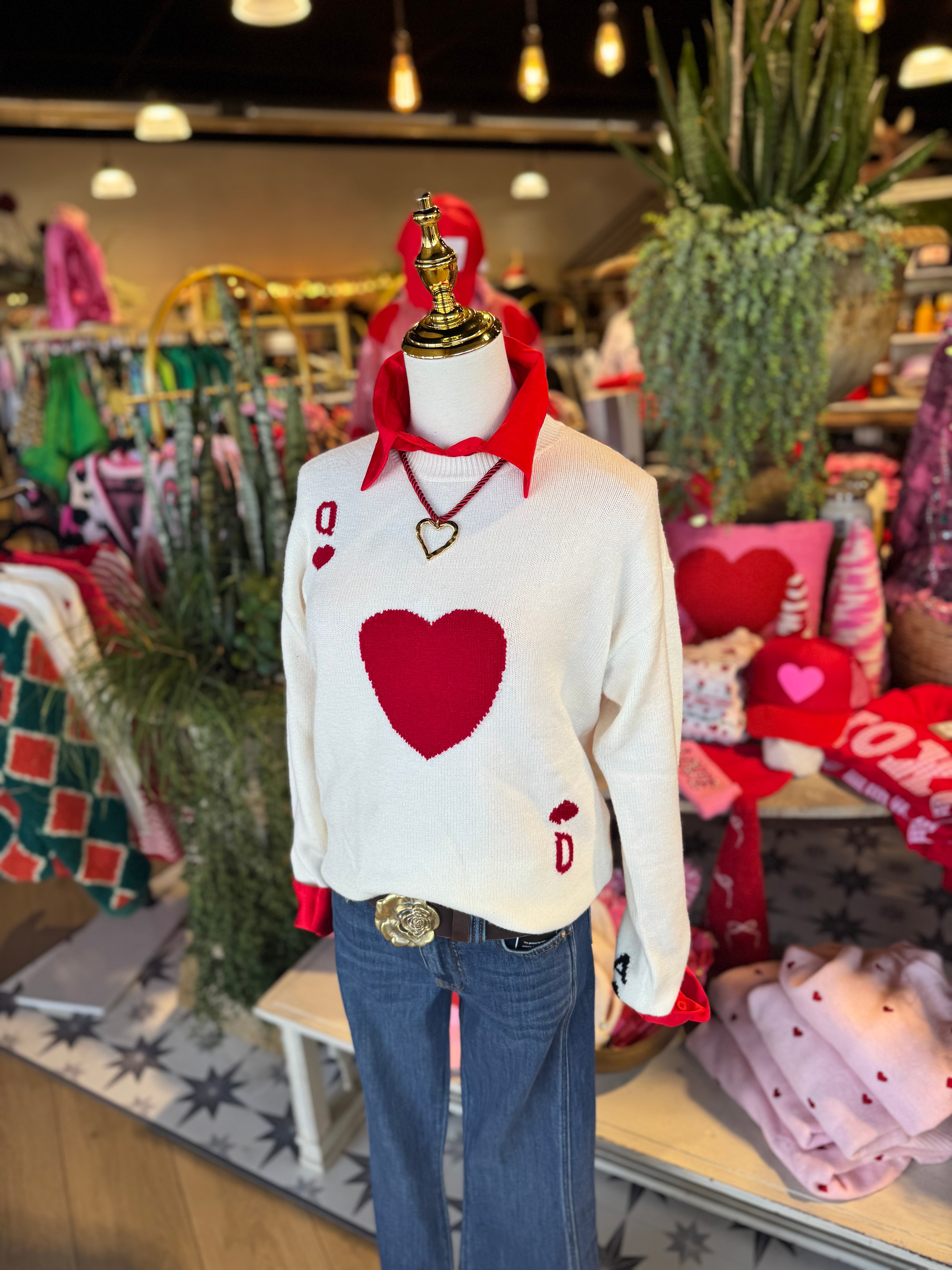 Queen of Hearts Sweater