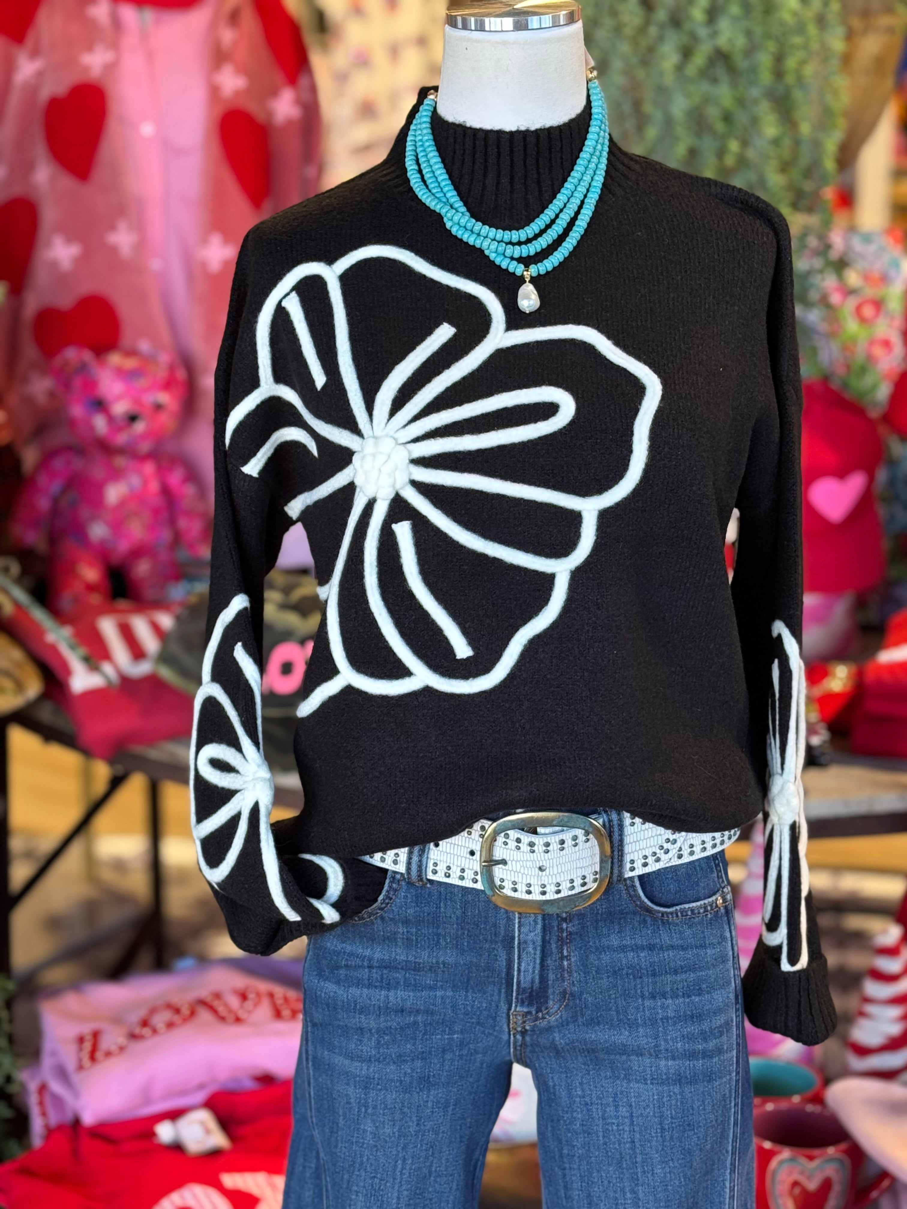 Poppy Embroidered Sweater