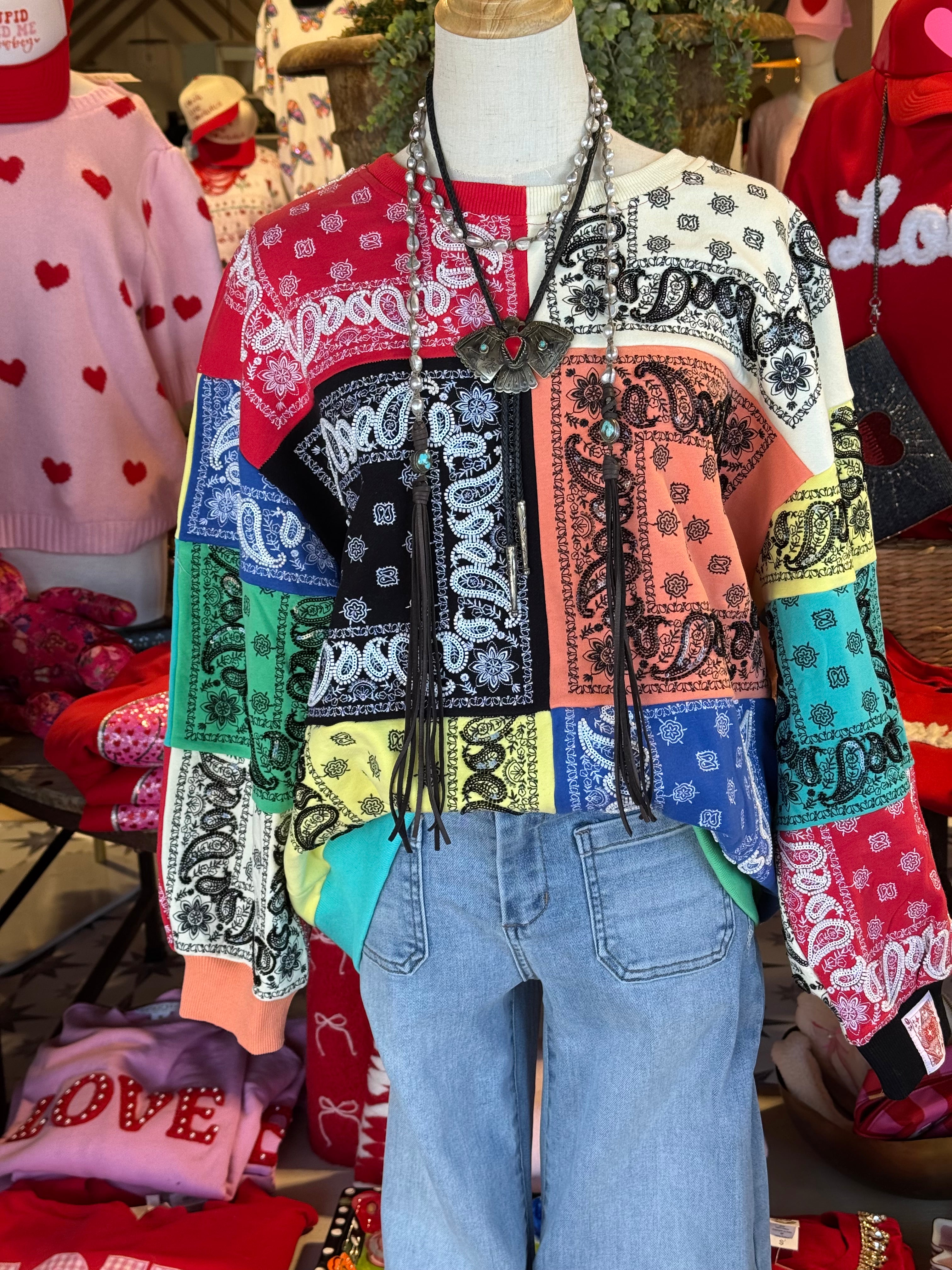 Colorblock Bandana