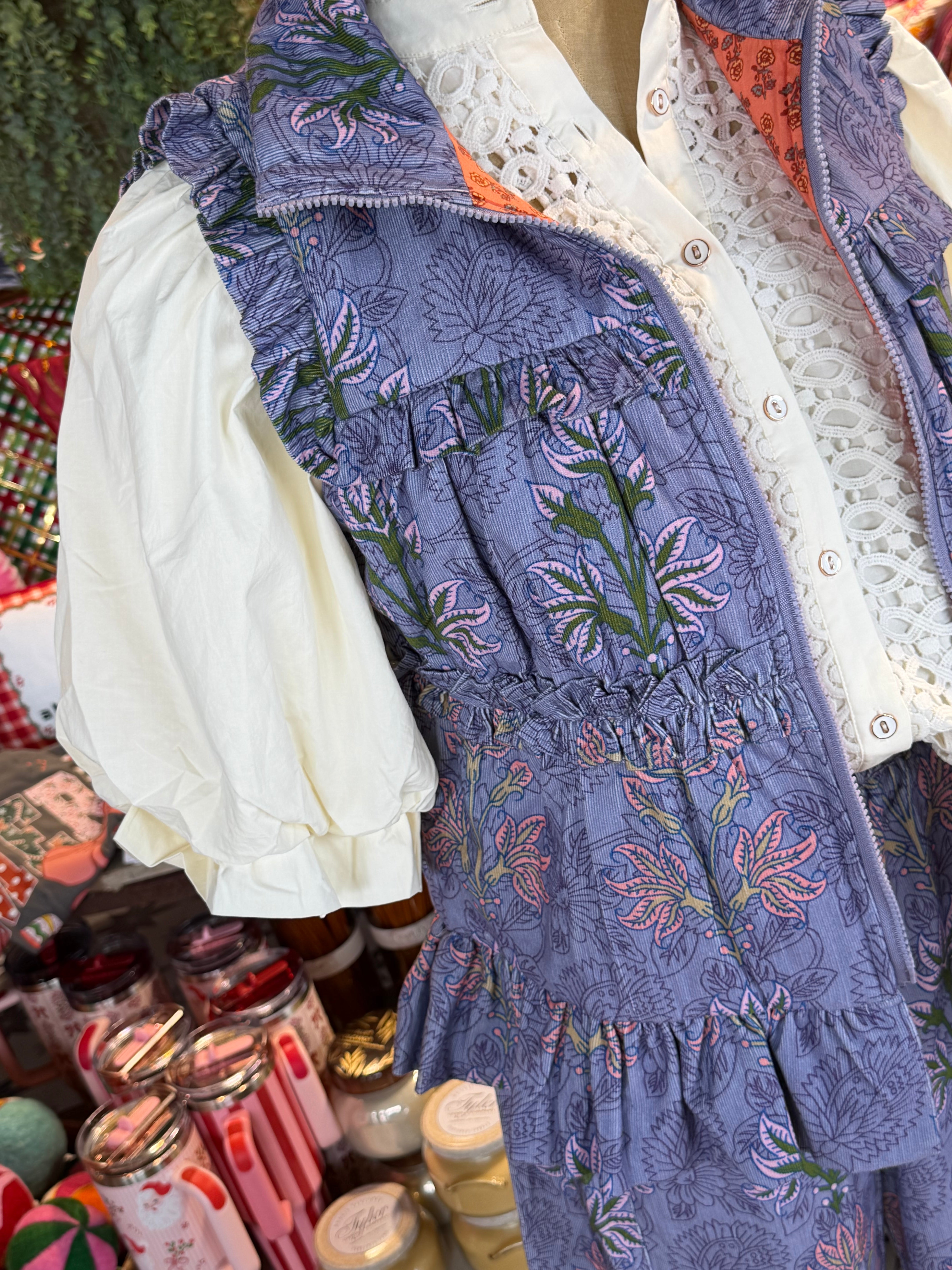 Violet Corduroy Vest