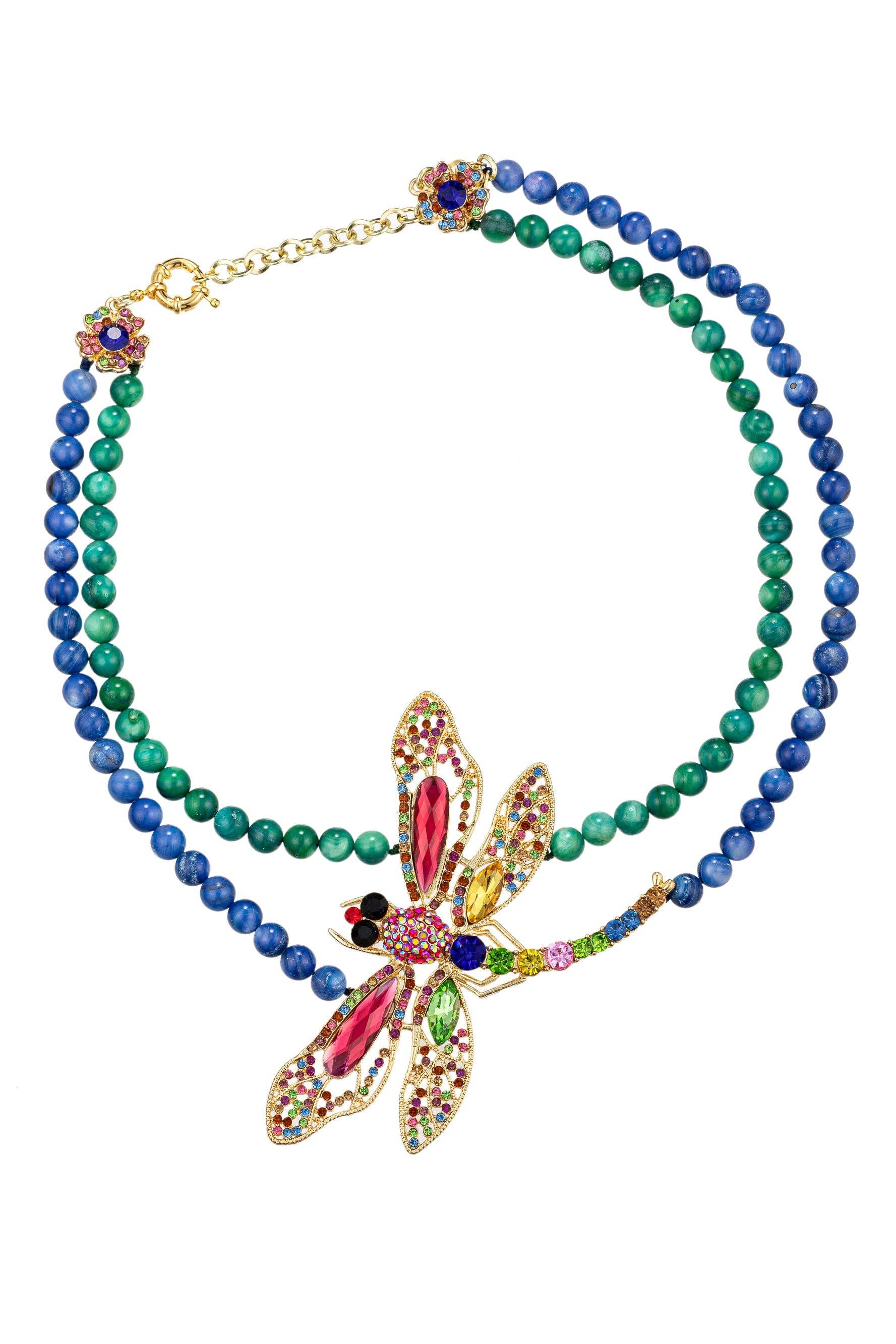 Dragonfly Agate Statement Necklace