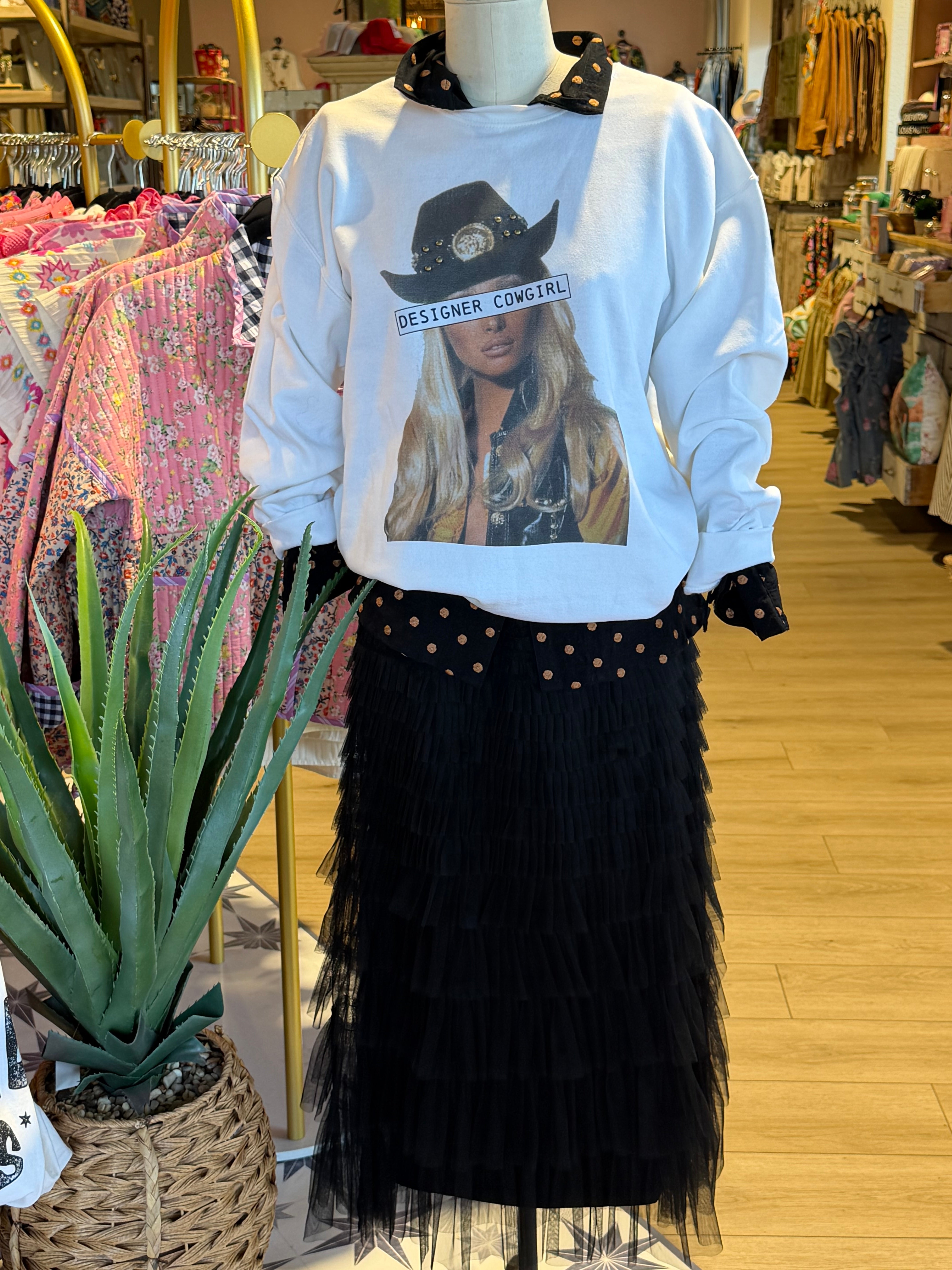 Designer Cowgirl Sweatshirt