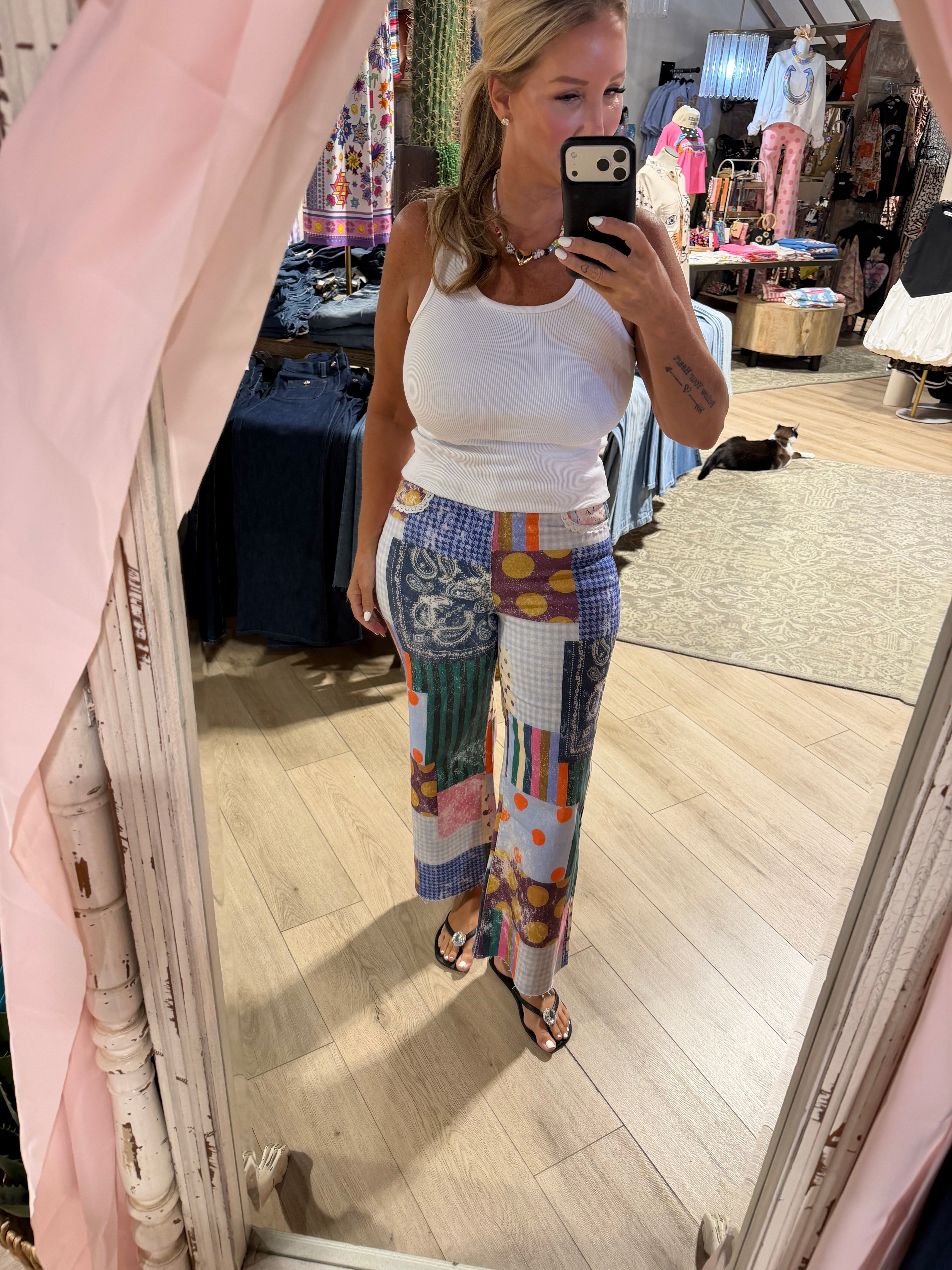 Jewel Patch Jeans