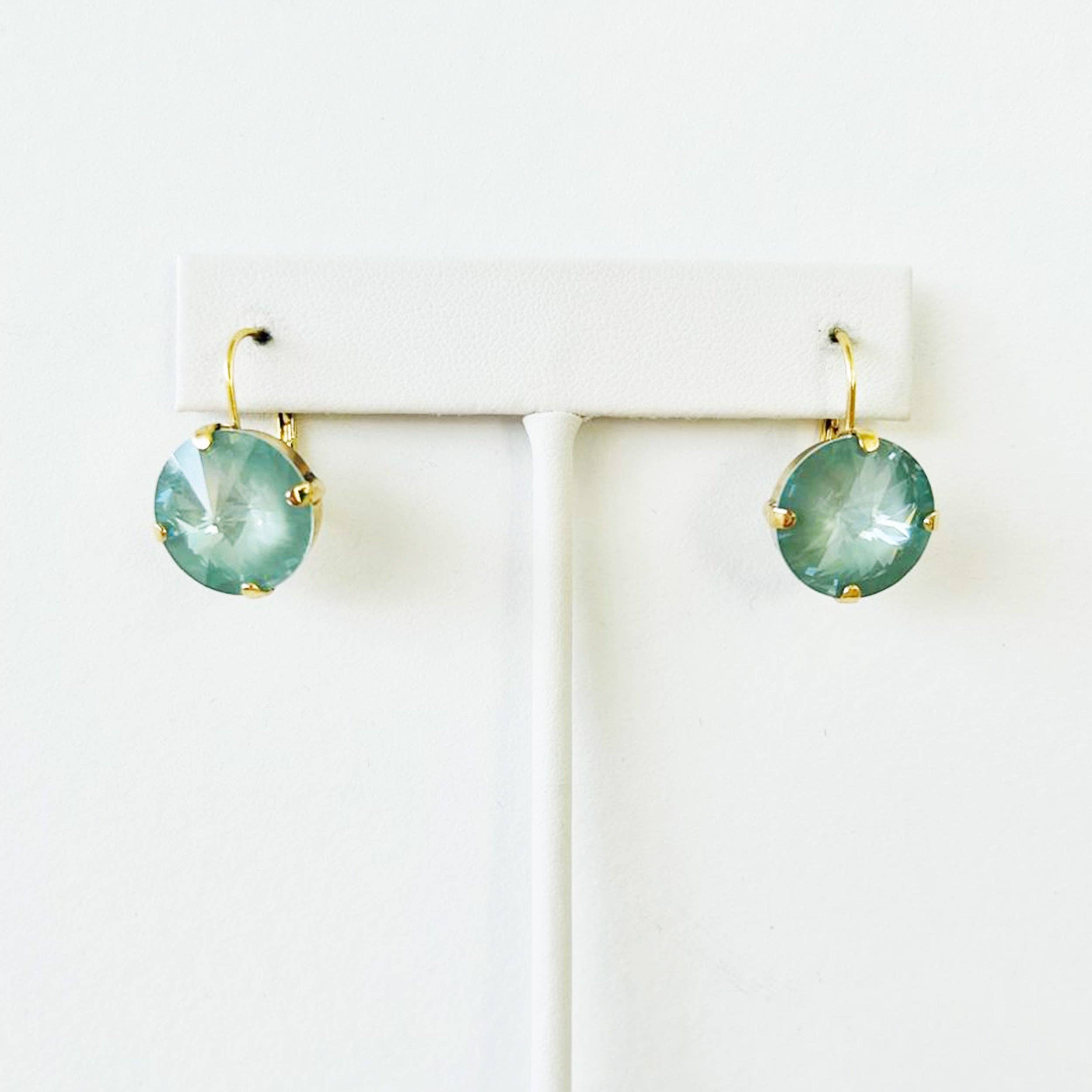 Caitlin Round Earrings in Fairy Dust