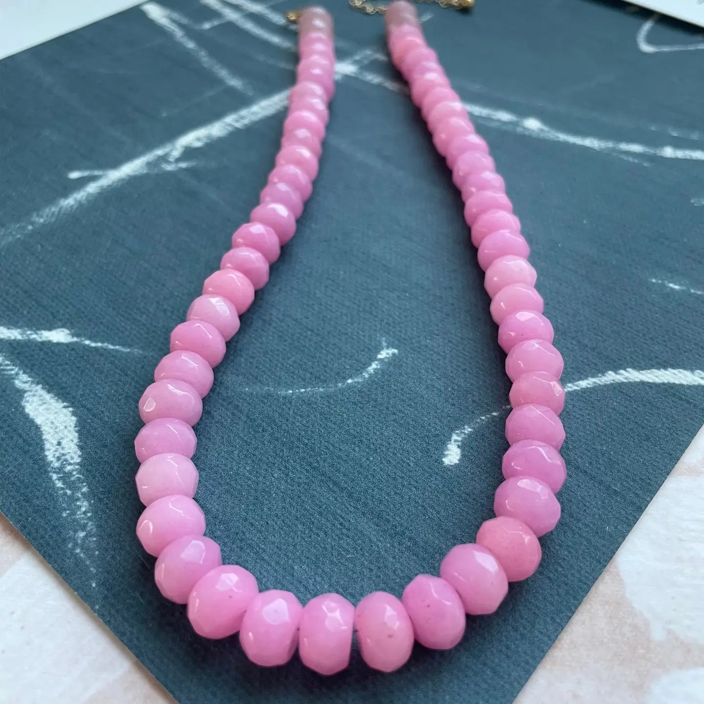 Bubblegum Gemstone Necklace