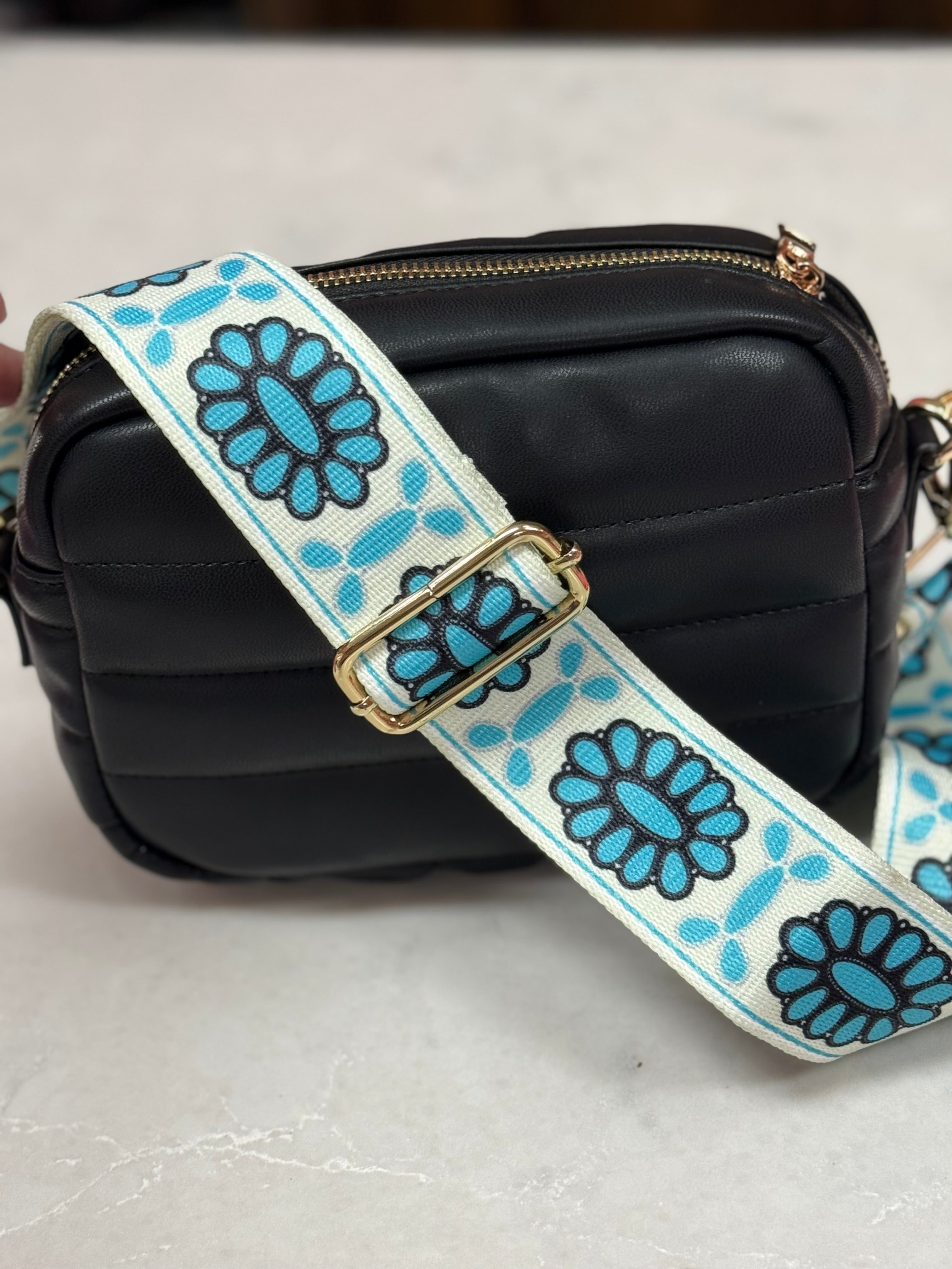 Squash Blossom Turquoise Strap and Bag