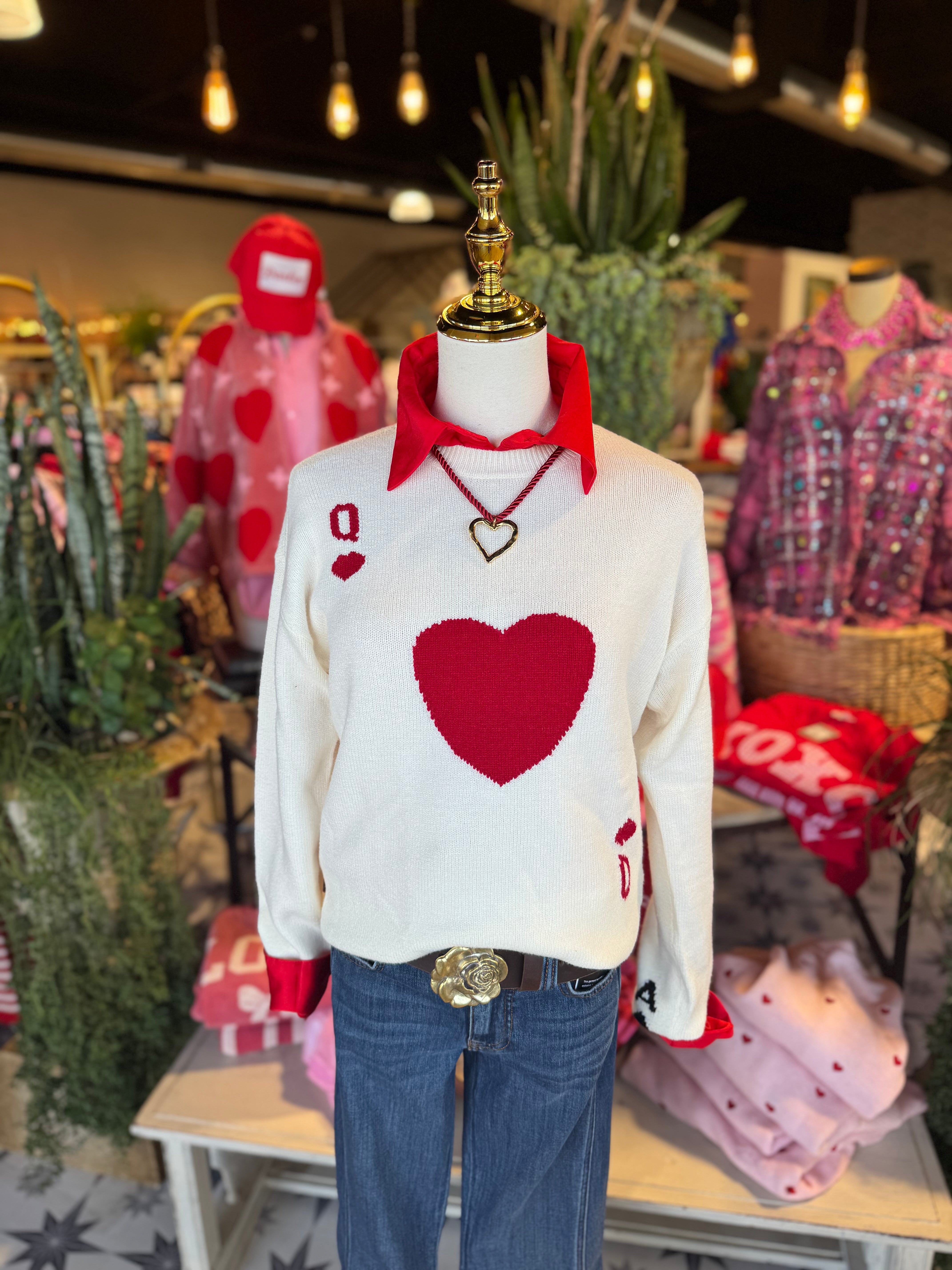 Queen of Hearts Sweater