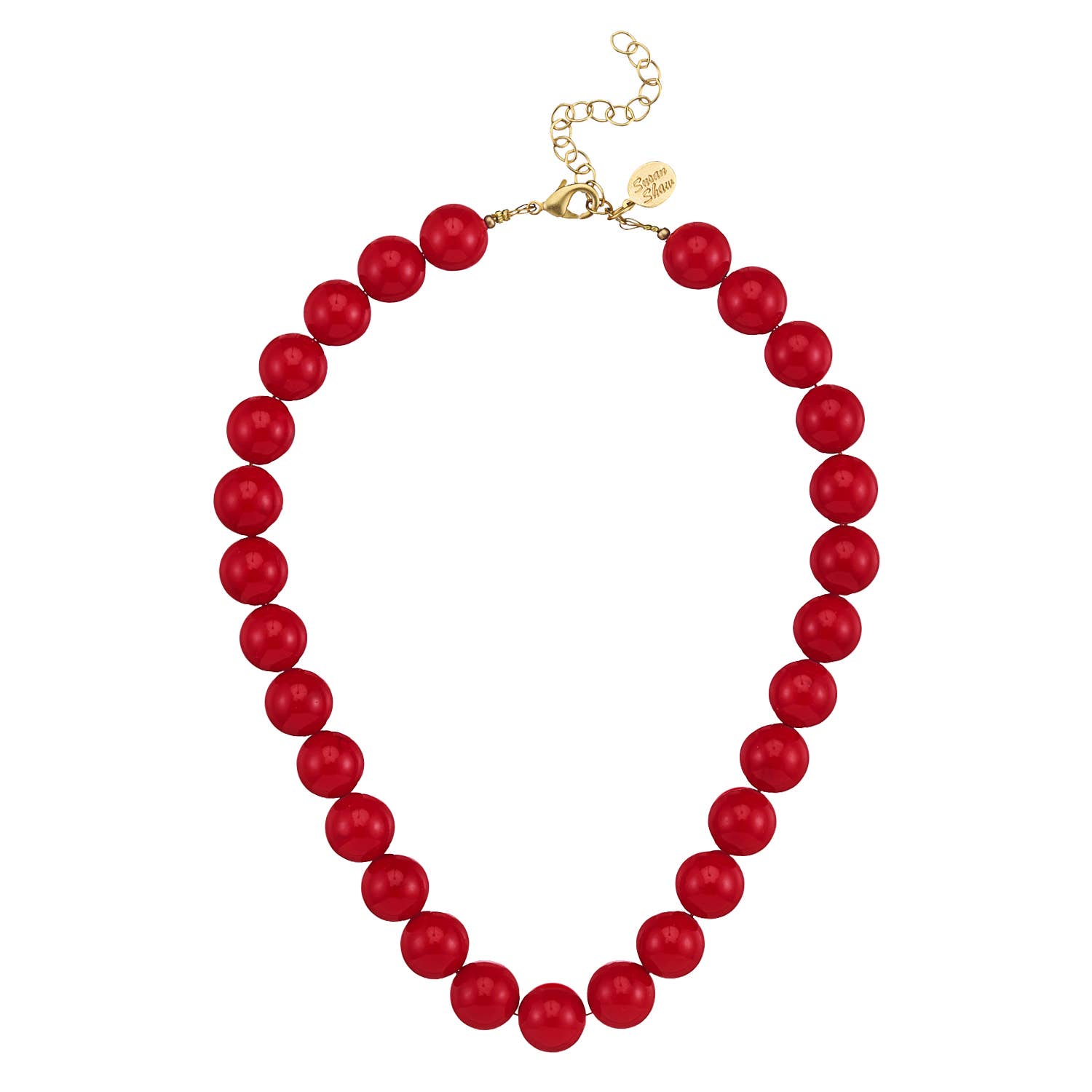 14mm Red Necklace
