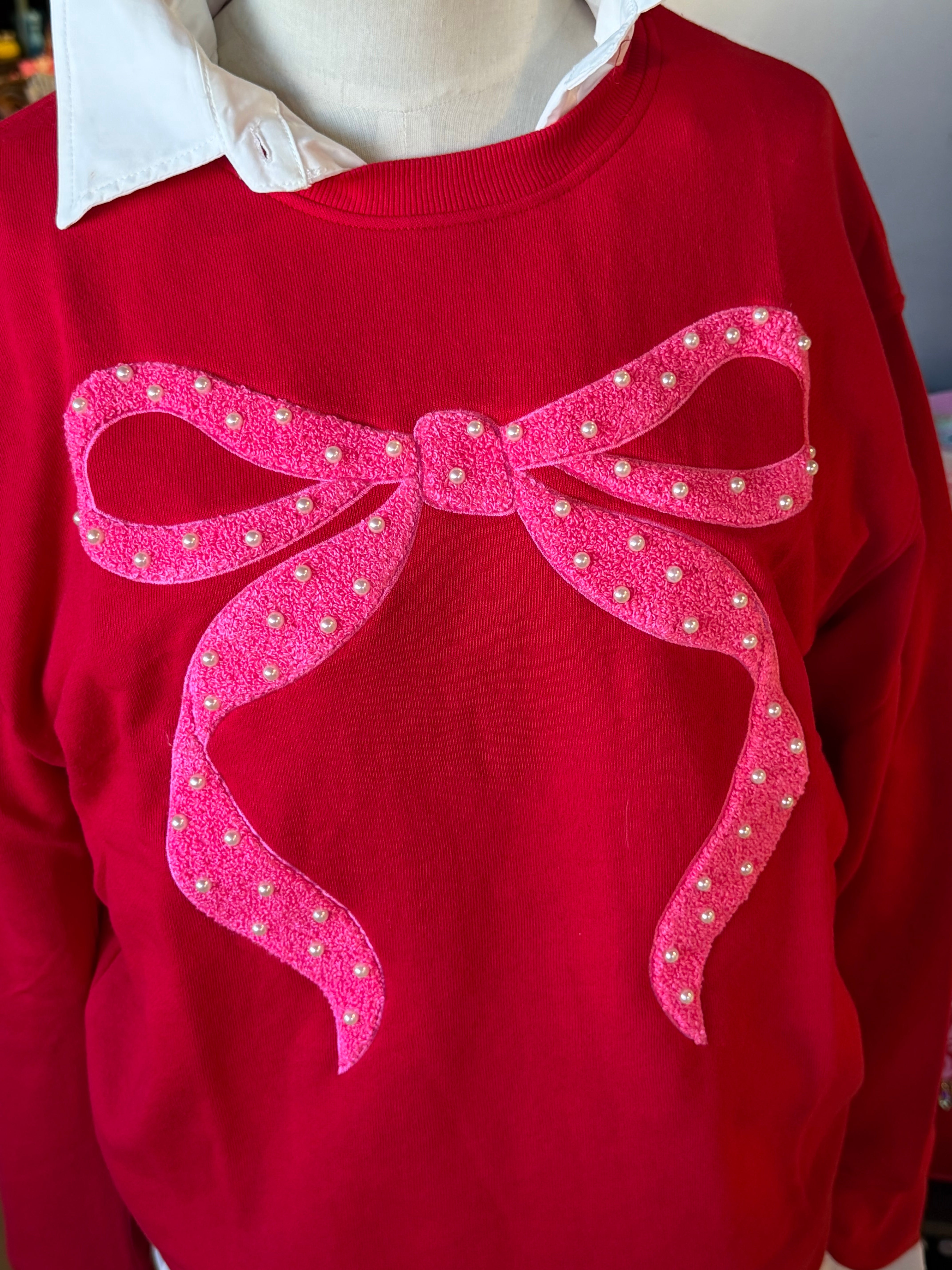 Pearlie Bow Sweatshirt