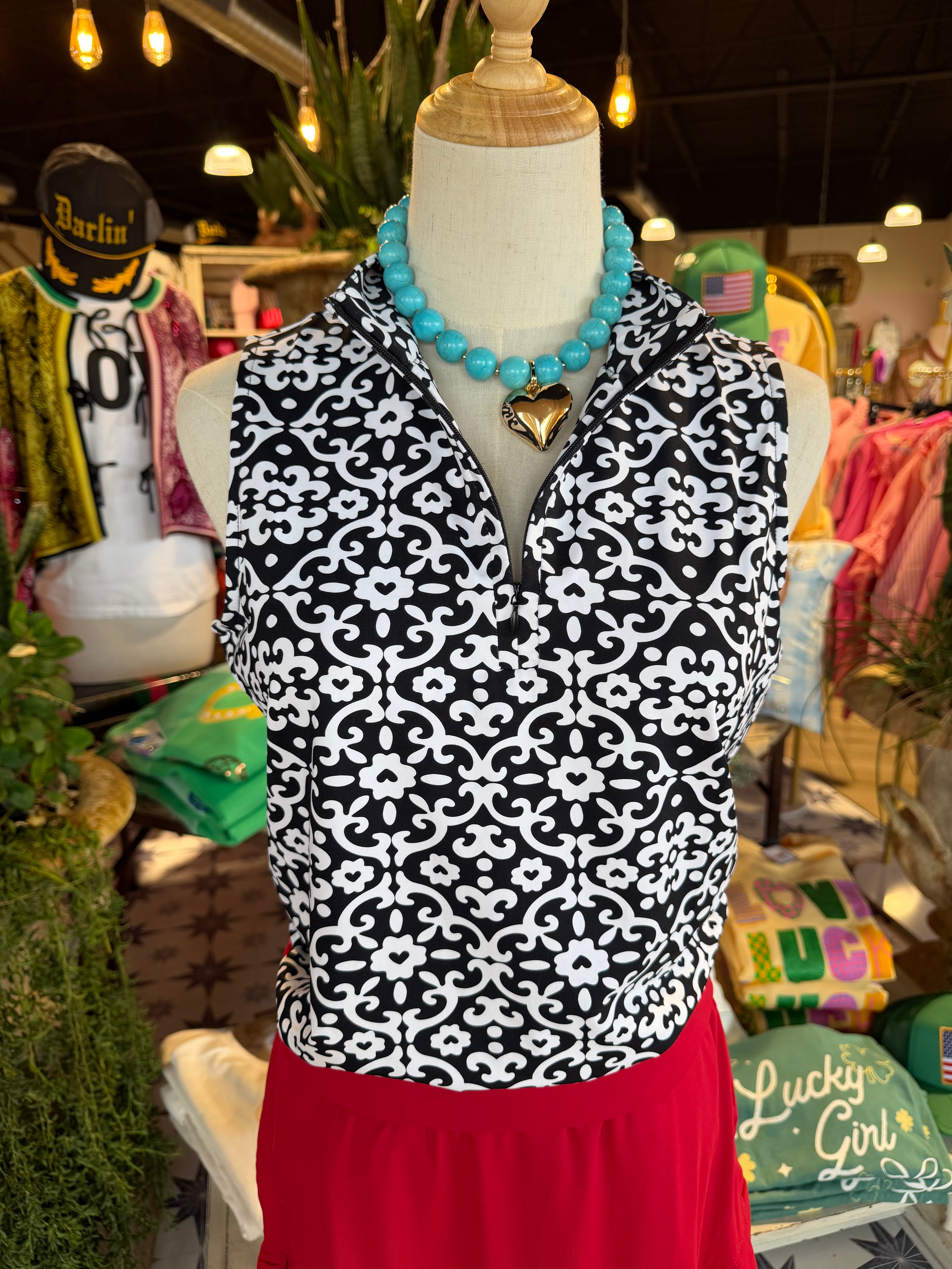 Callie Zip Up Top
