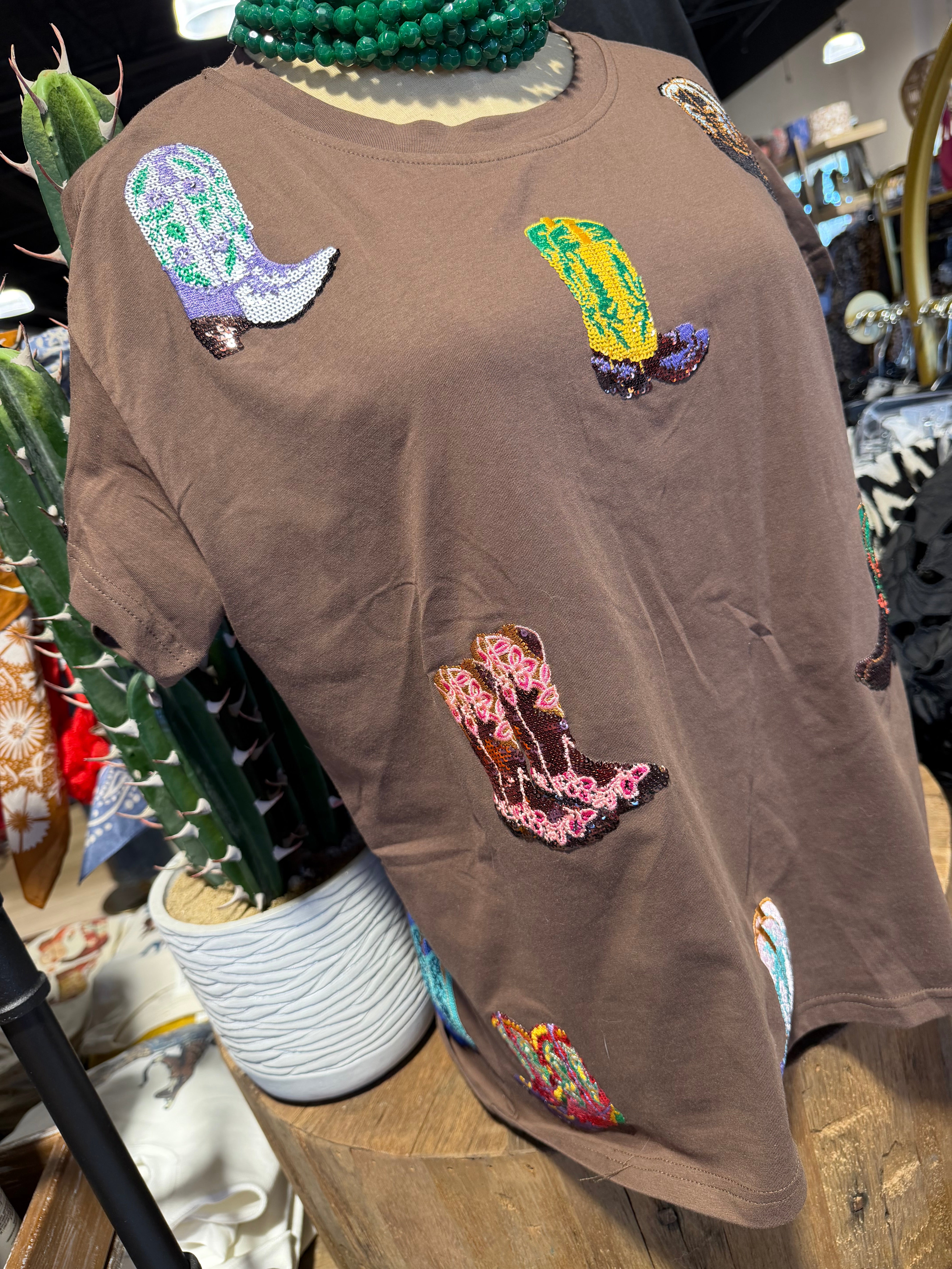Sparkly Boot Tee