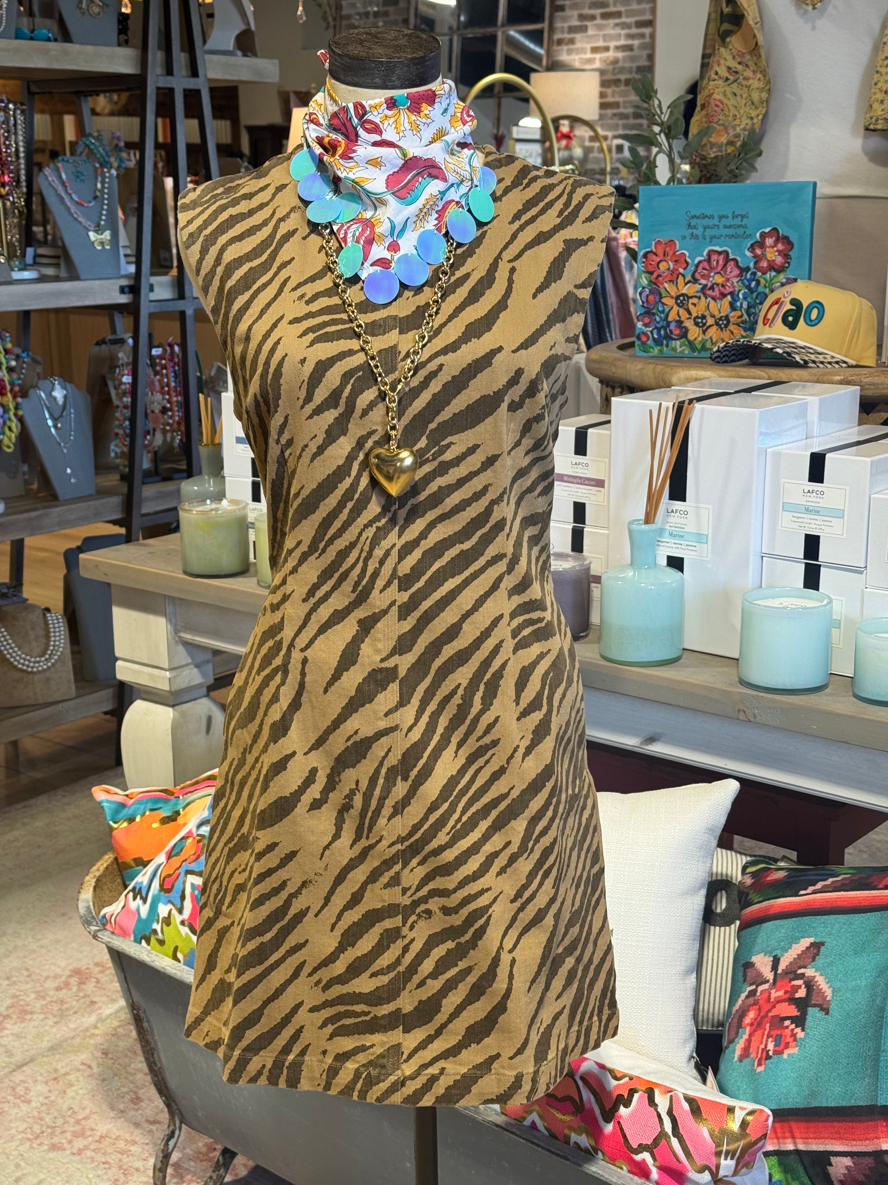 Lydia Zebra Print Dress