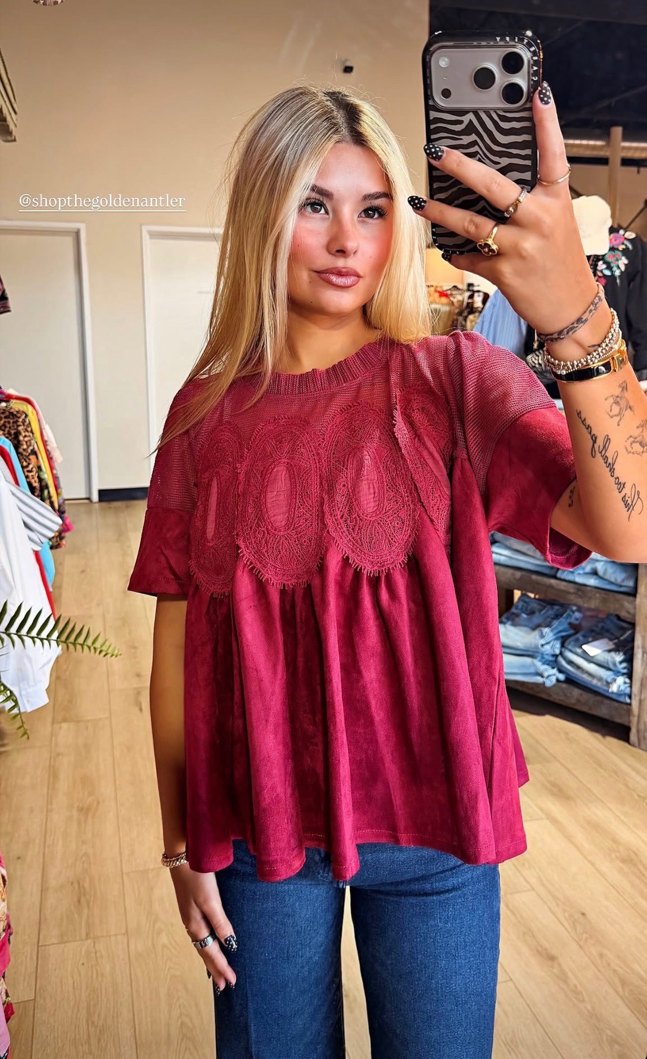 Roxy Velvet Top
