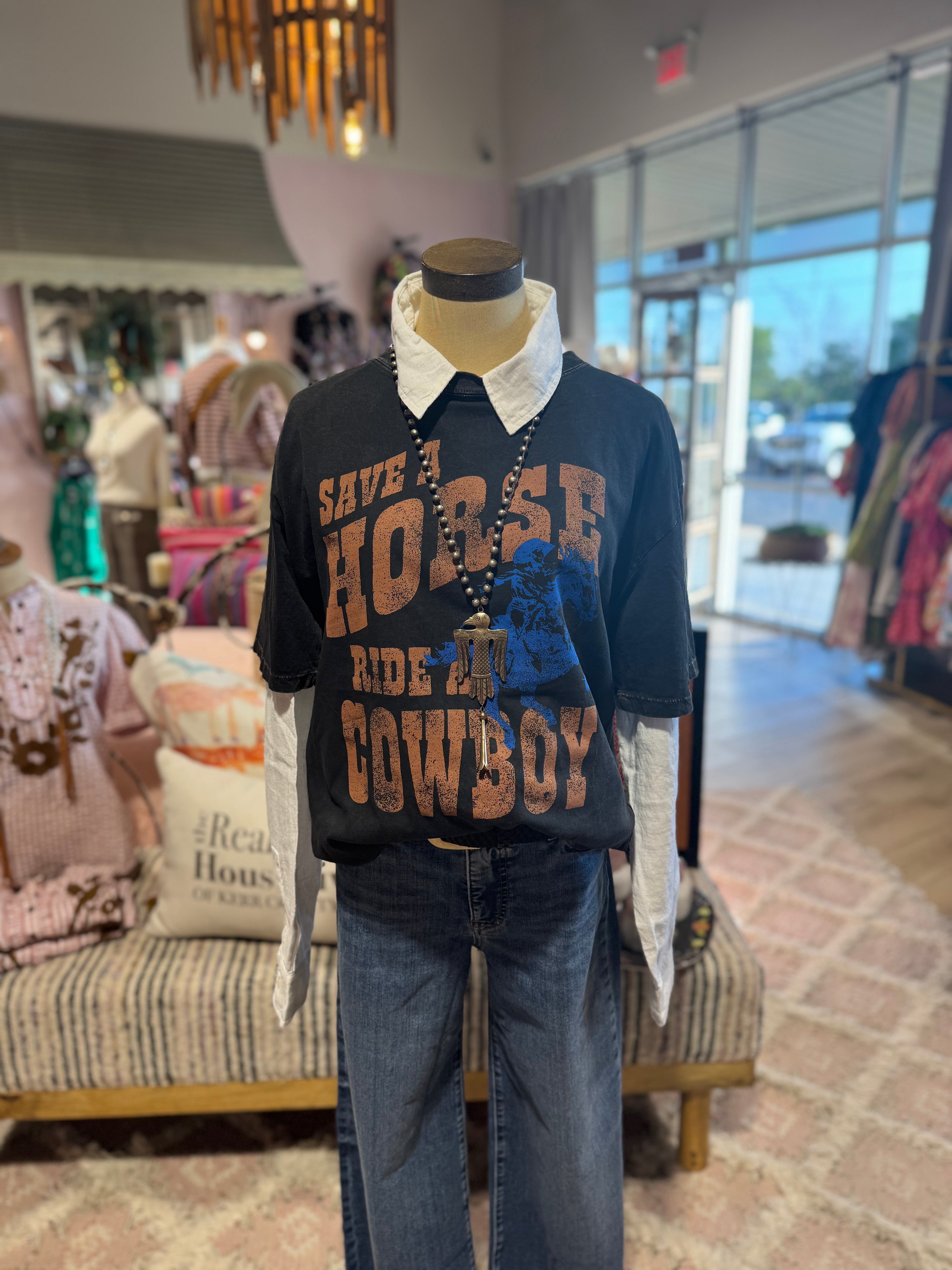 Save A Horse Ride  Cowboy Tee