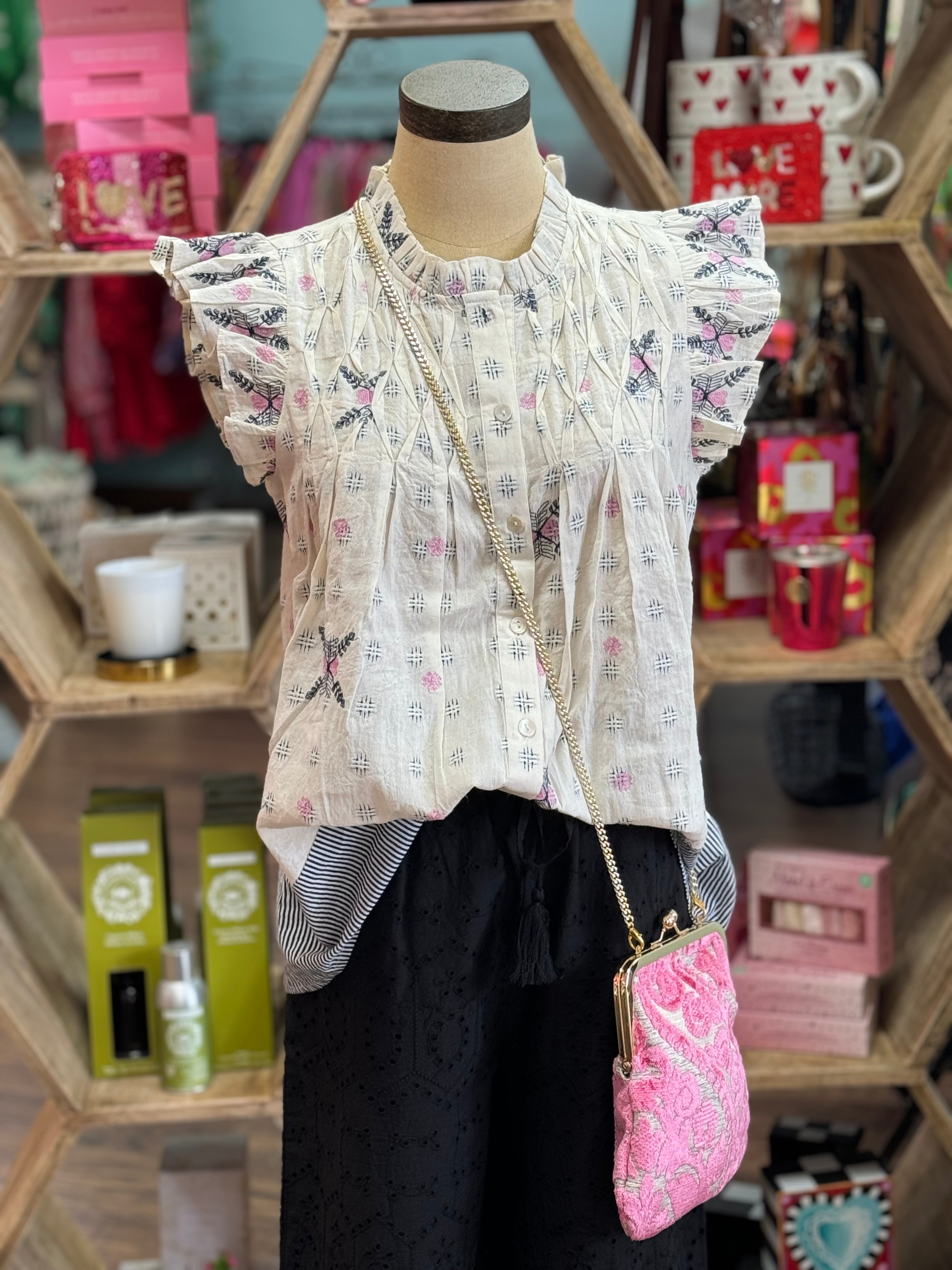Smocked & Frilly Top