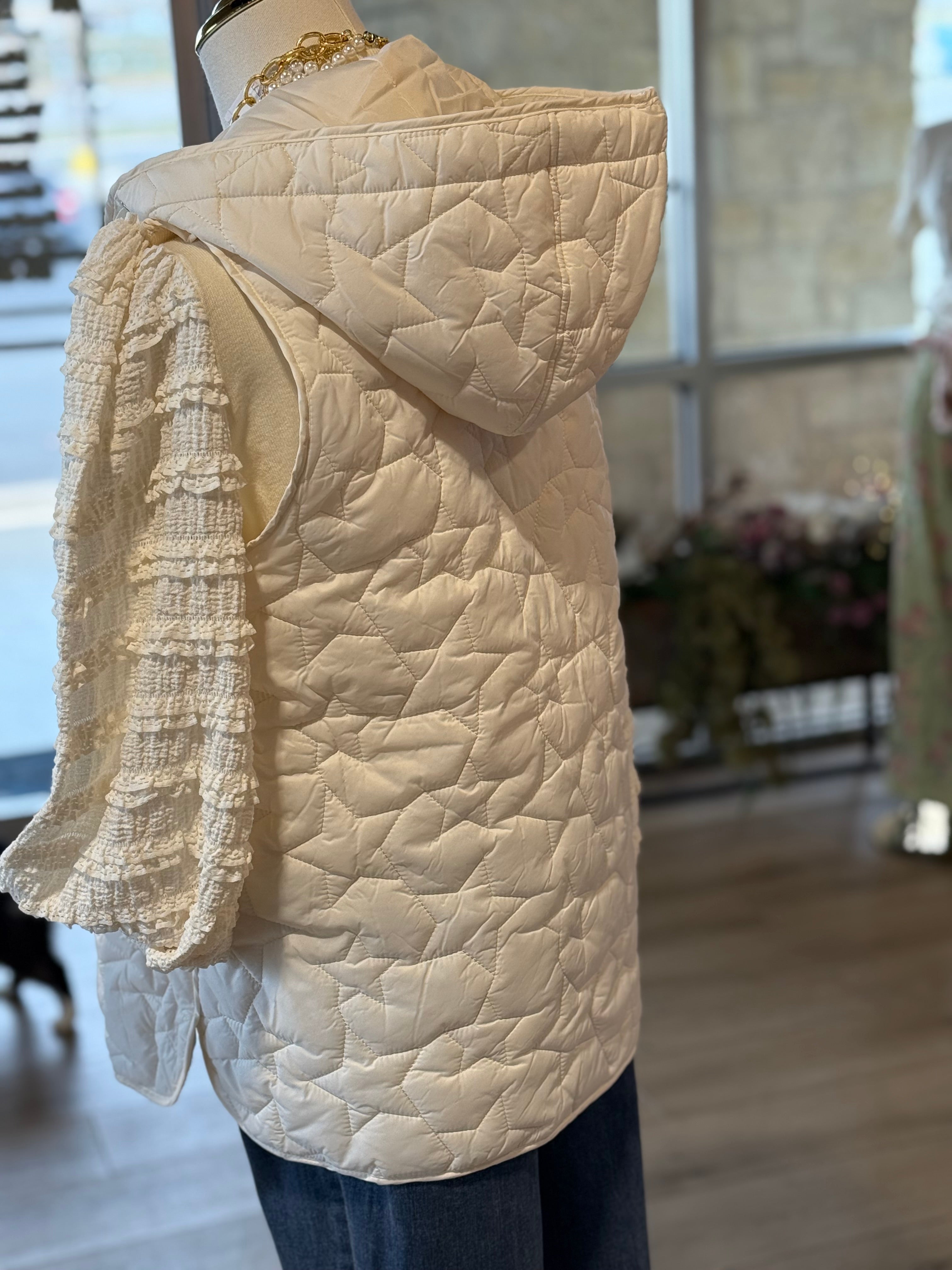 Kendal Star Puff Vest (2 Colors)