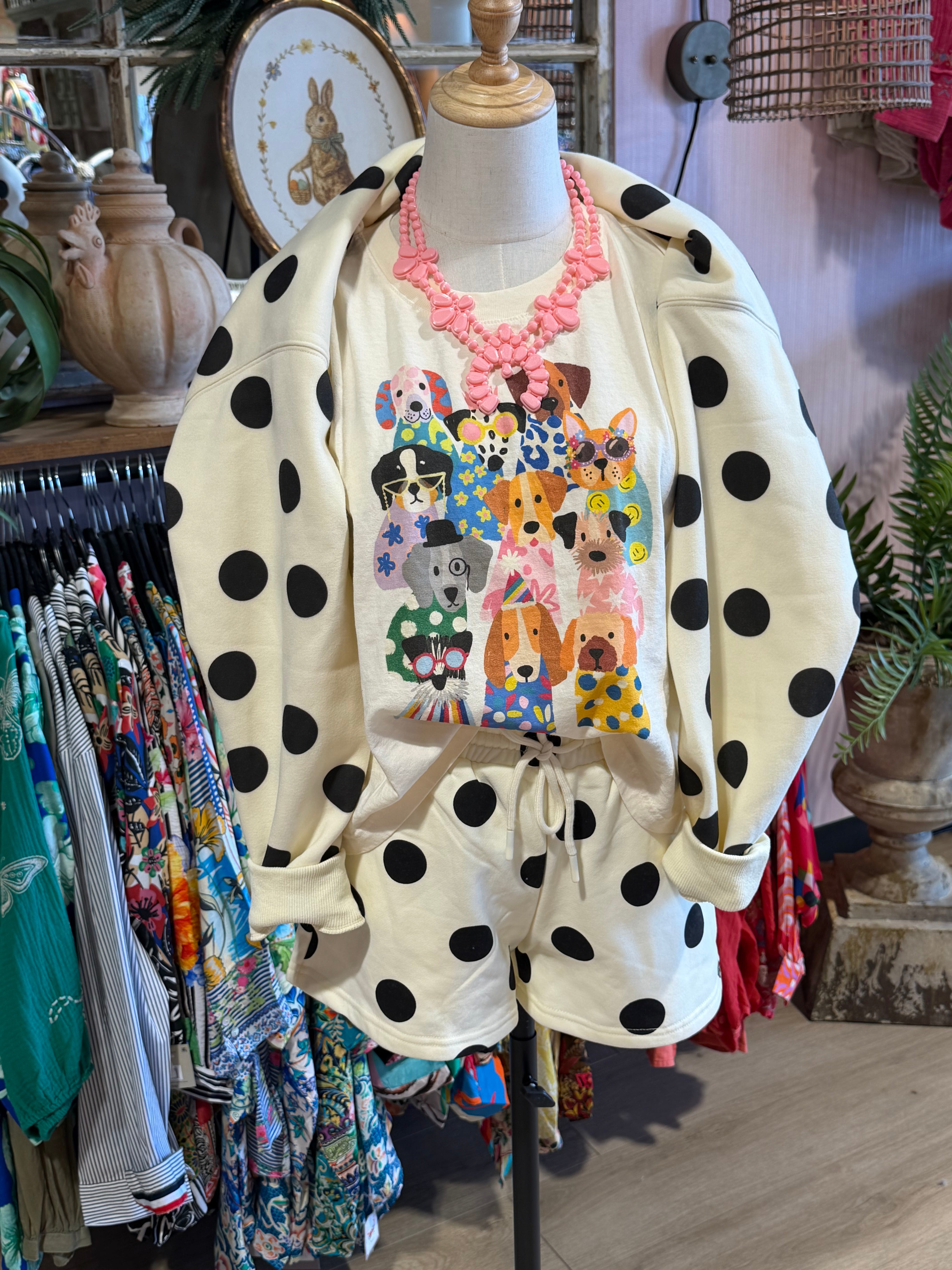 Polka Dot Cropped Top