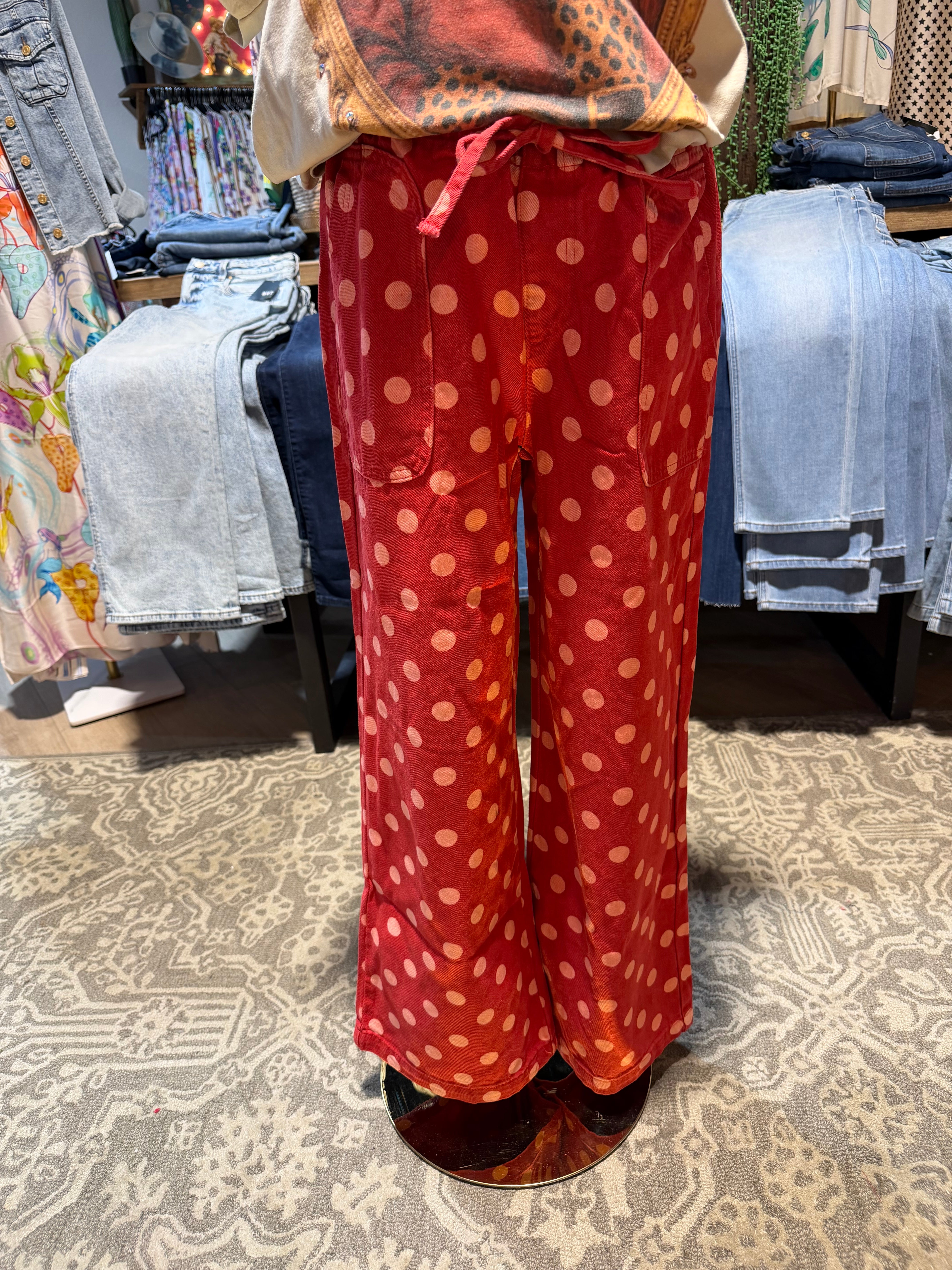 Red Polka Dot Pants