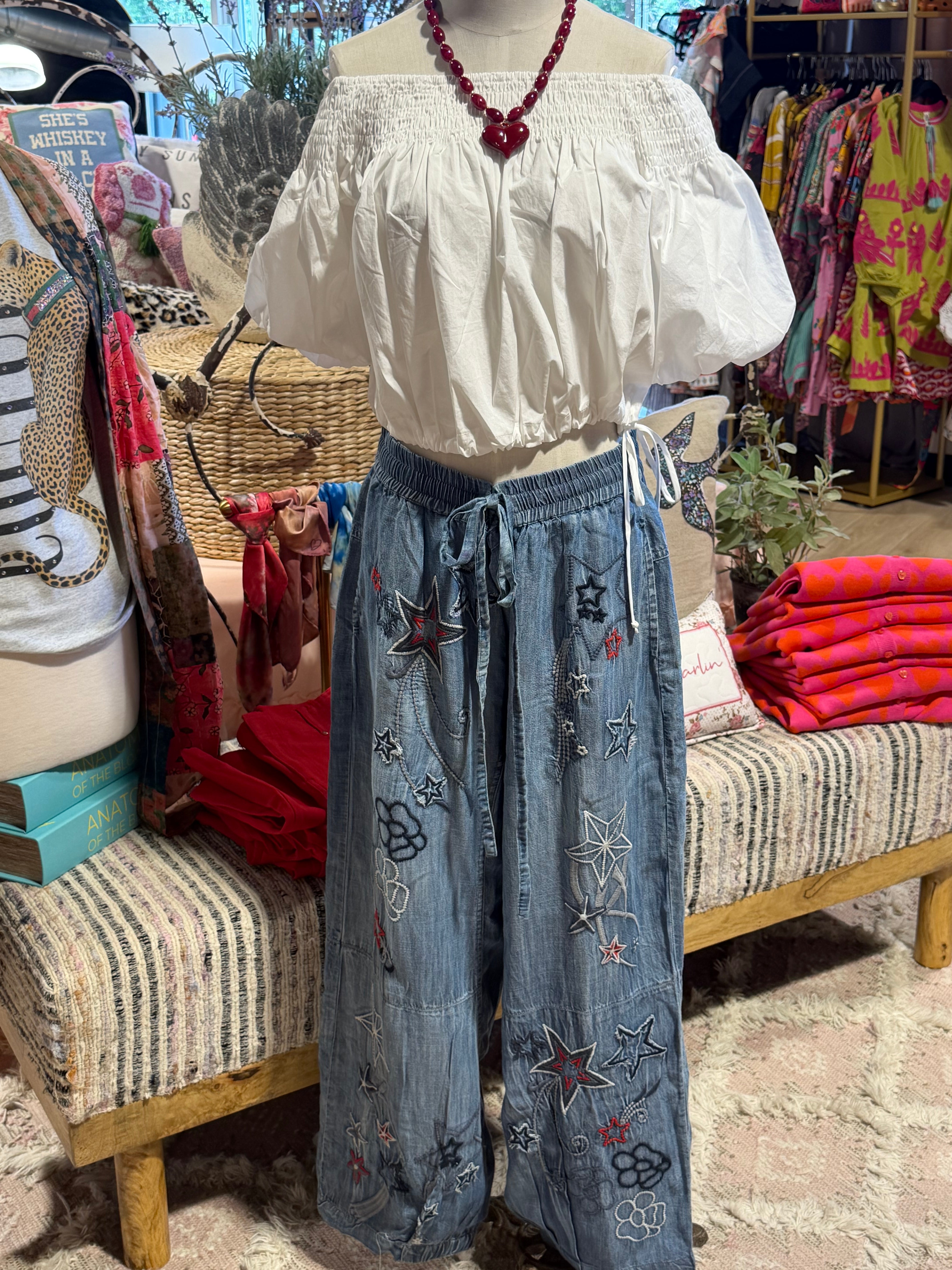 Safiya Embroidered Pants