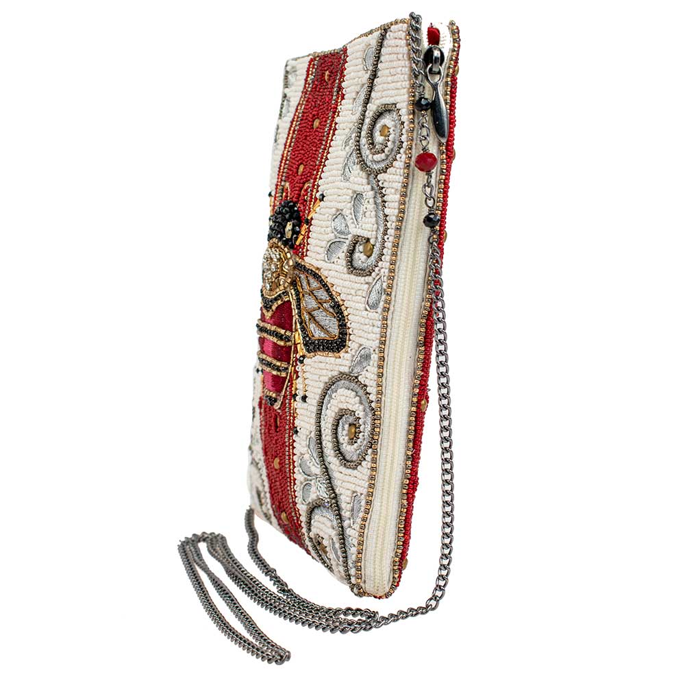 Royal Bee Beaded Bee Mini Crossbody Handbag