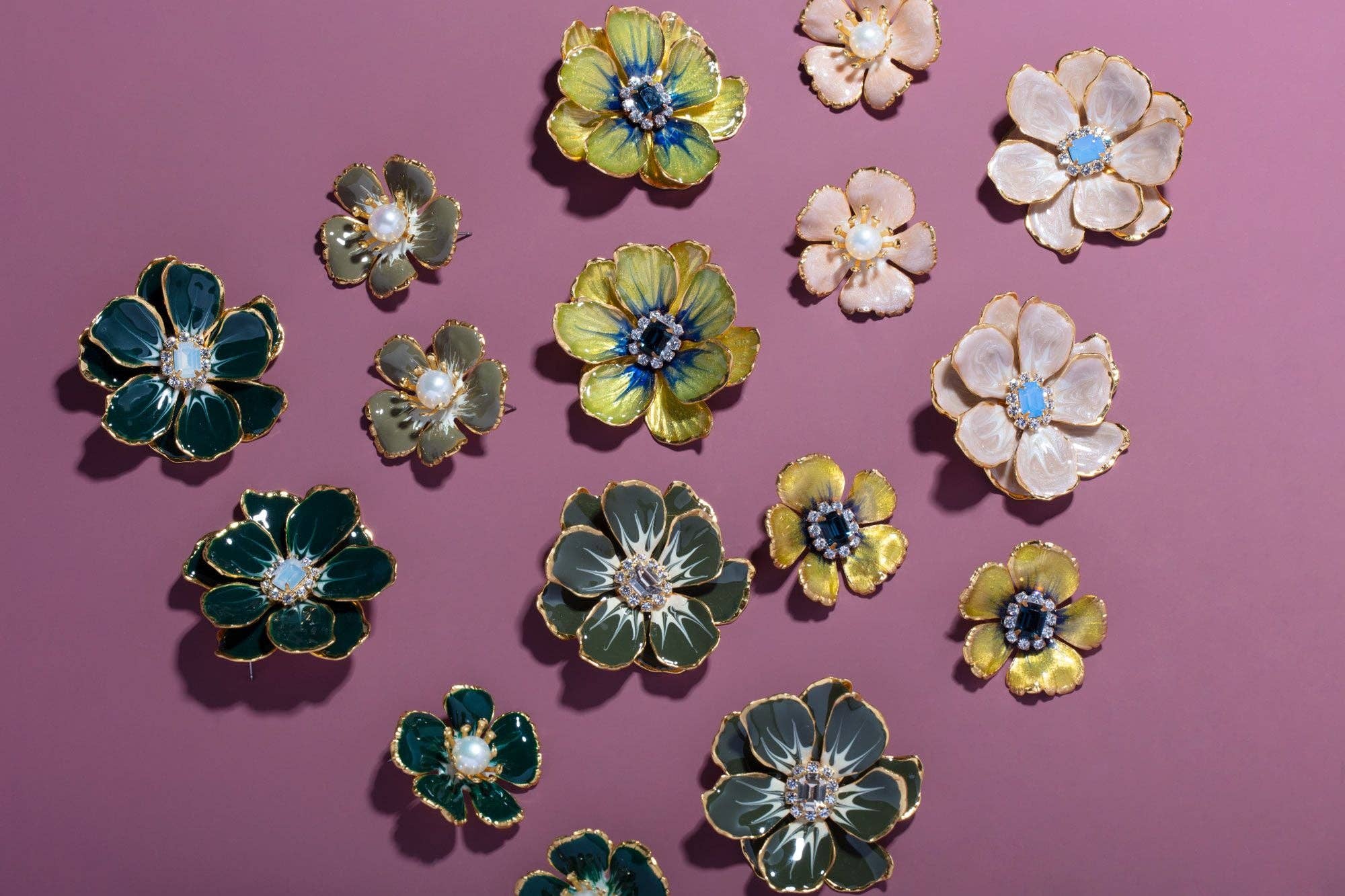 Small Hand painted Floral in Jonquil