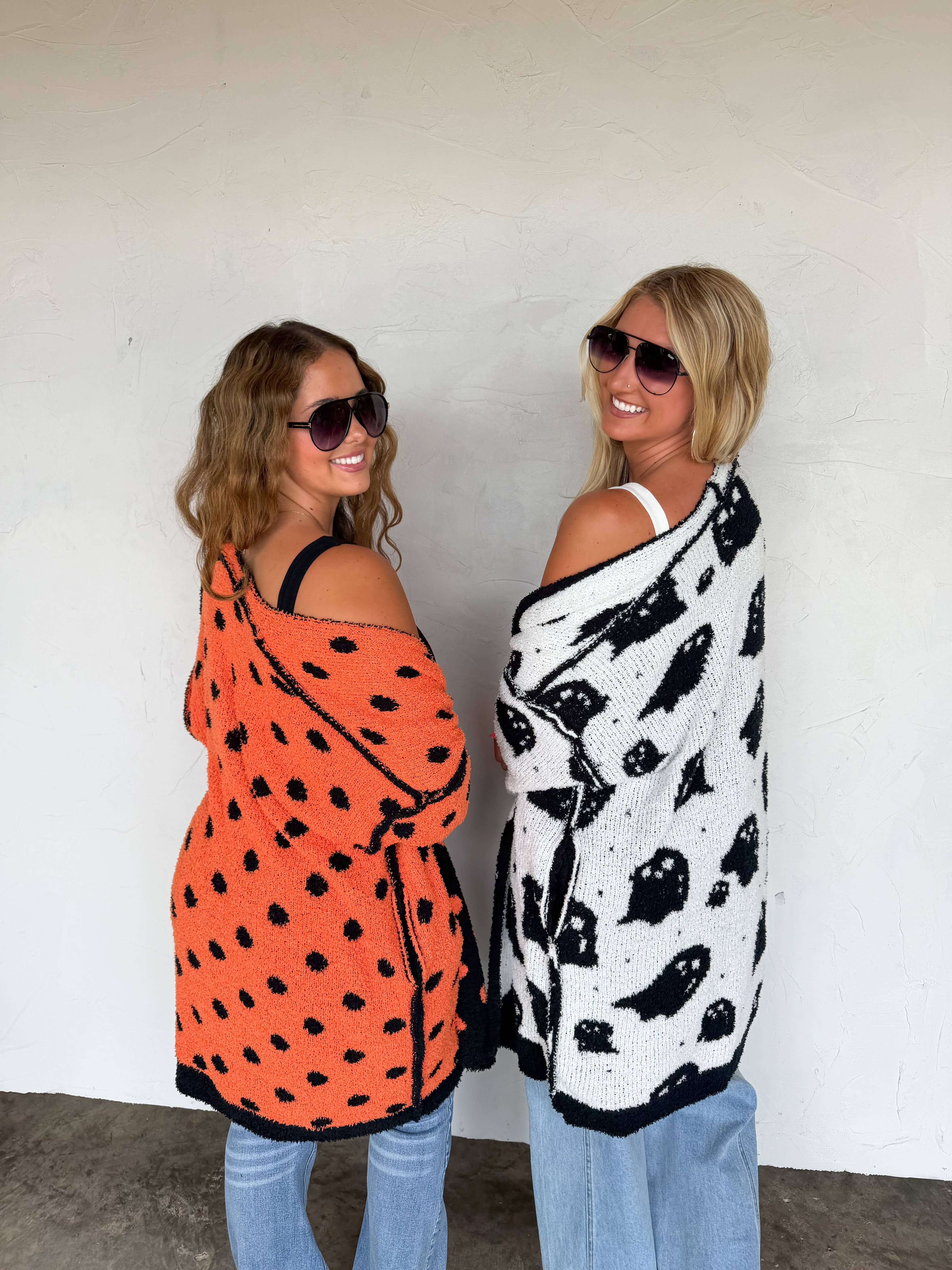 BOO CREW REVERSIBLE CLOUD CARDIGAN 3 colors