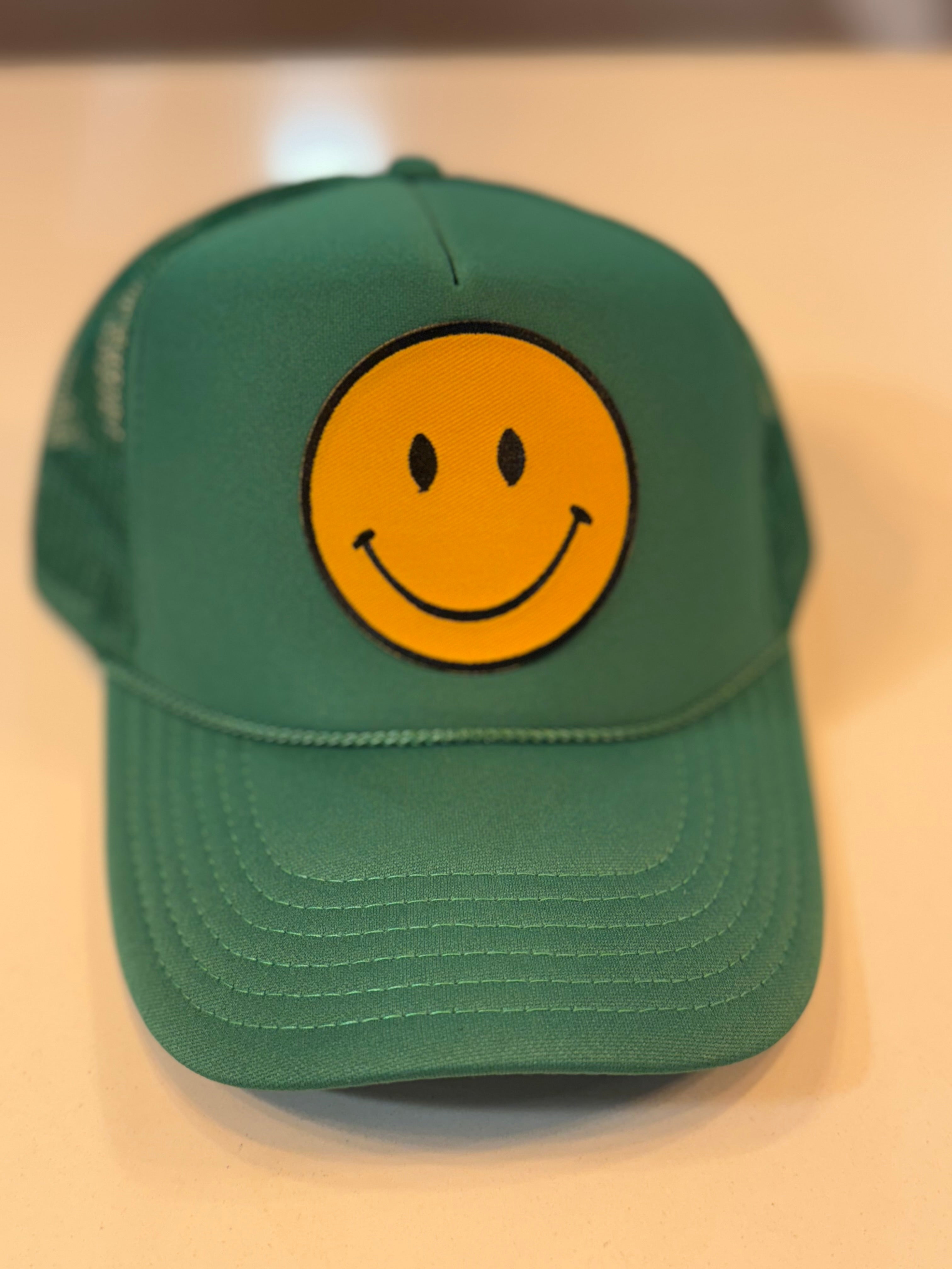 Green Smiley Trucker