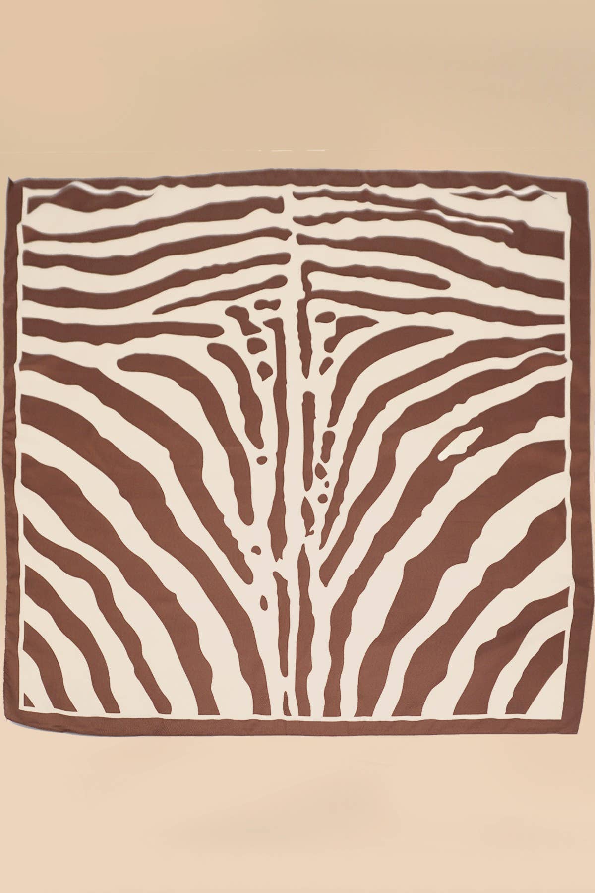 Large Vintage Zebra Print Bandana Scarf |