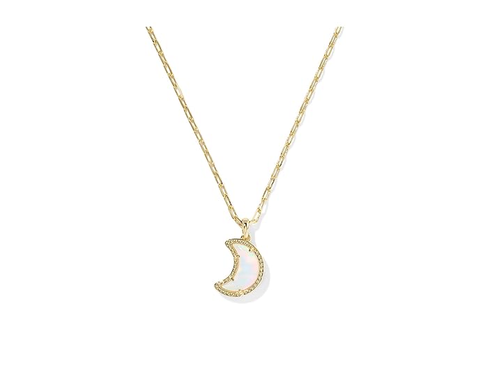Moon Short Pendant Gold Necklace