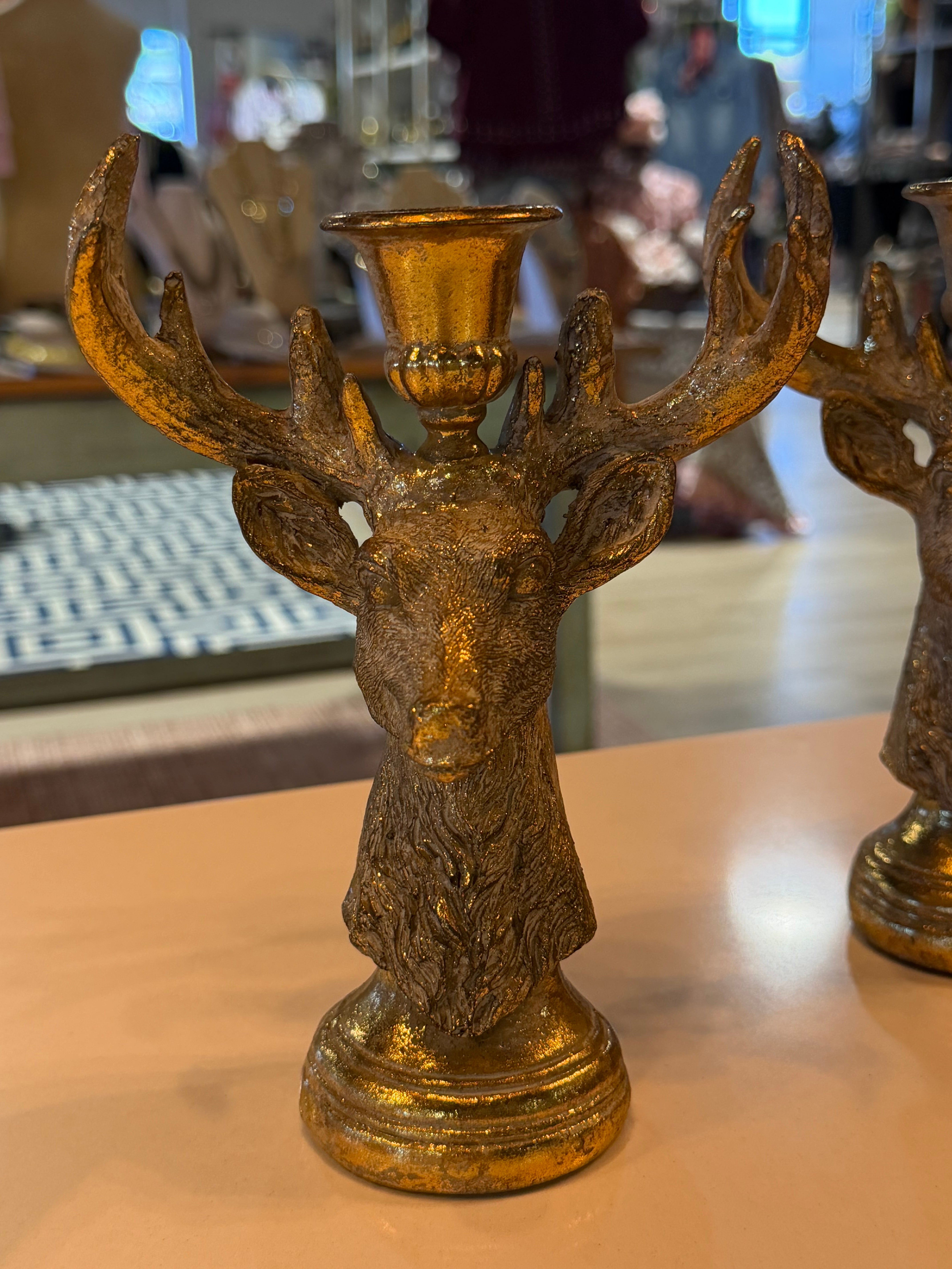 Deer Duo Candleholder