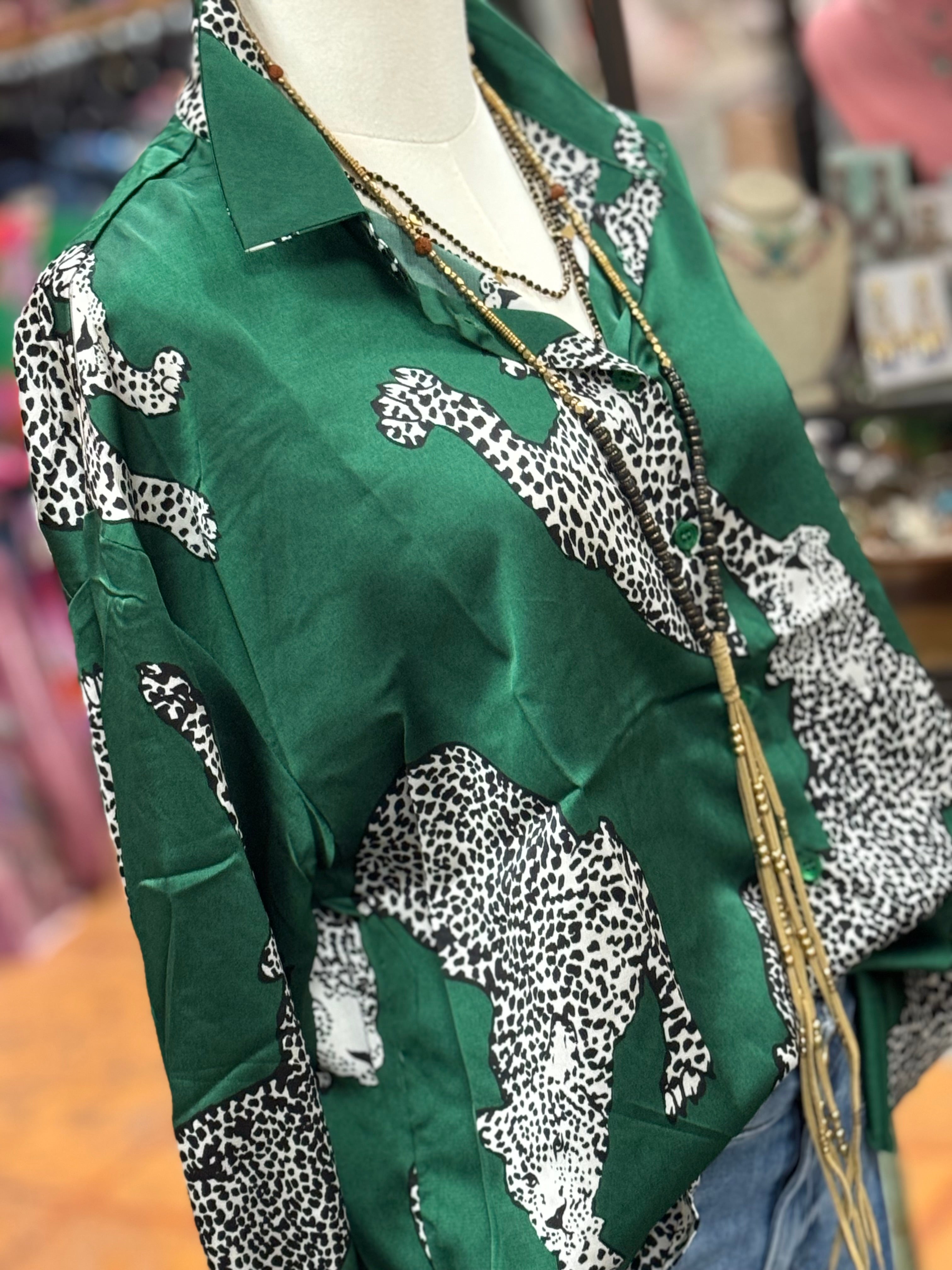 Emerald Animal Print