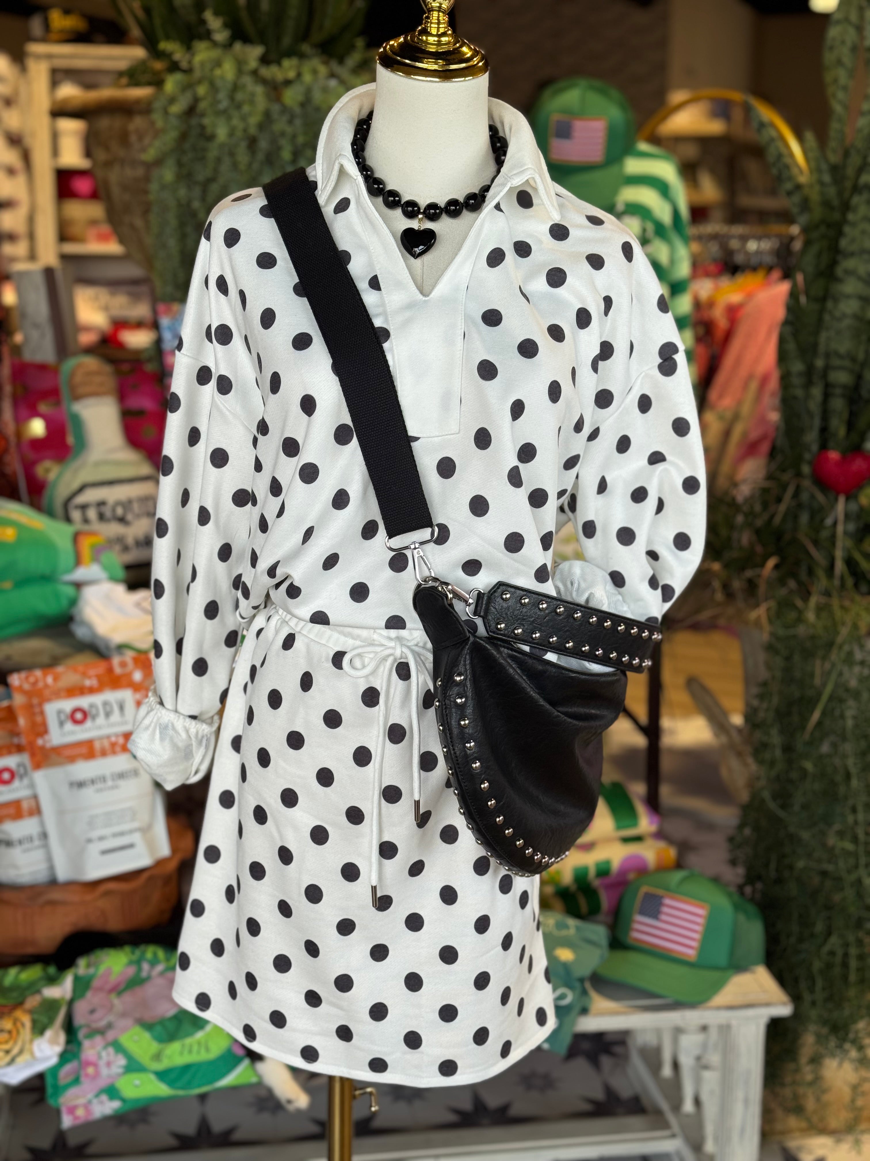 Polka Dot Skirt Set ( 2 colors)