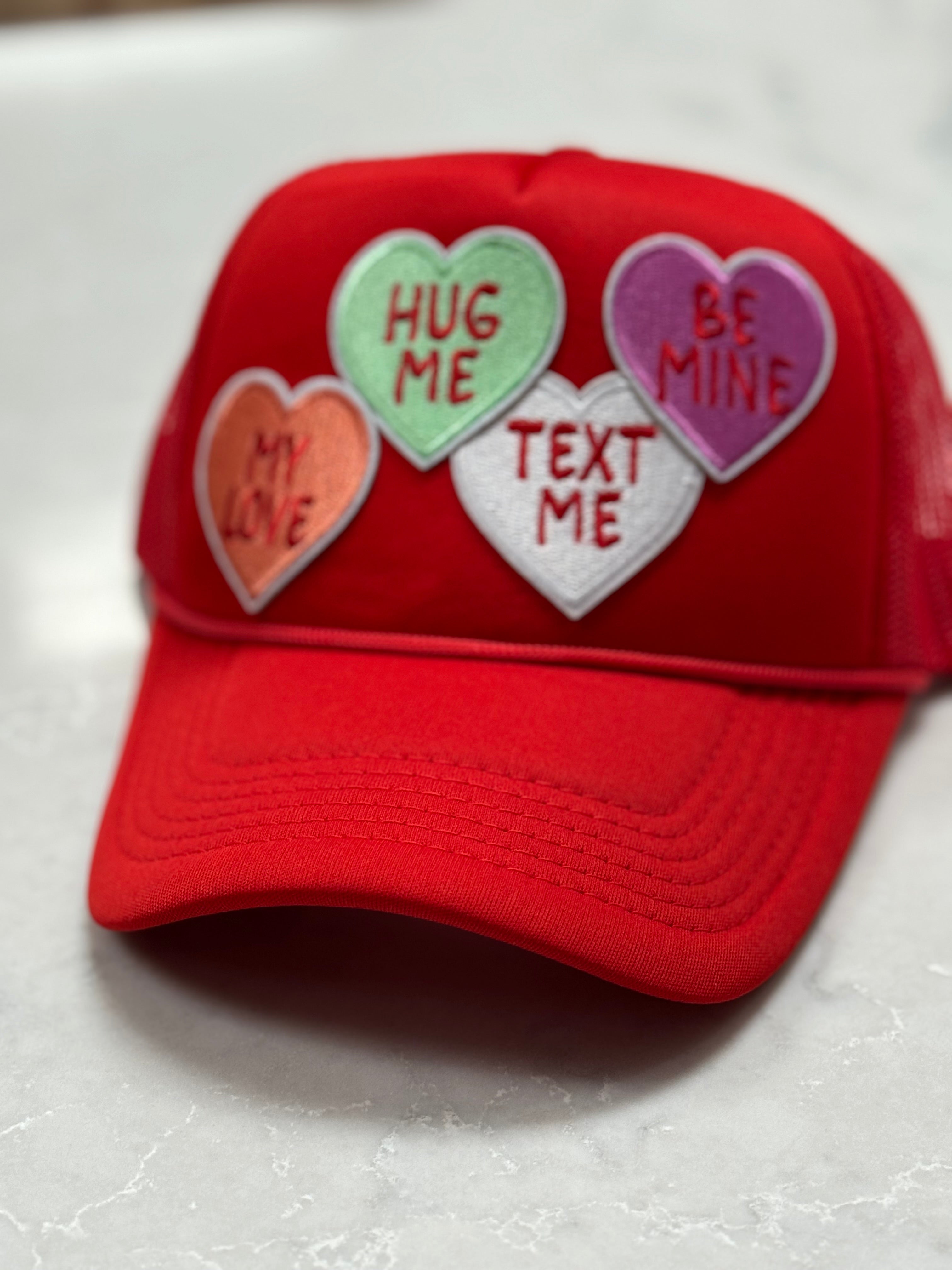 Conversation Heart Hat