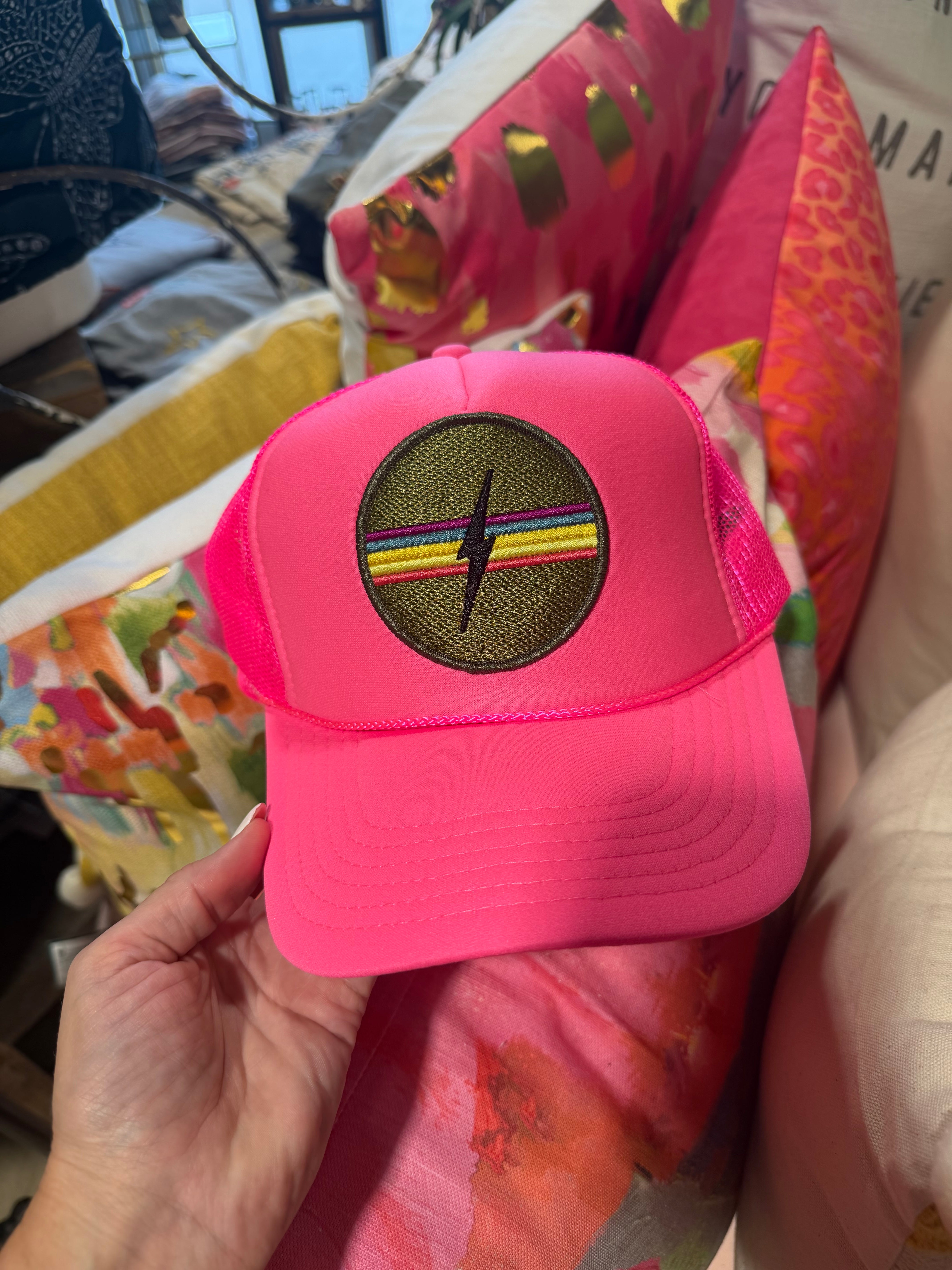 Lightening Bolt Trucker- Colors