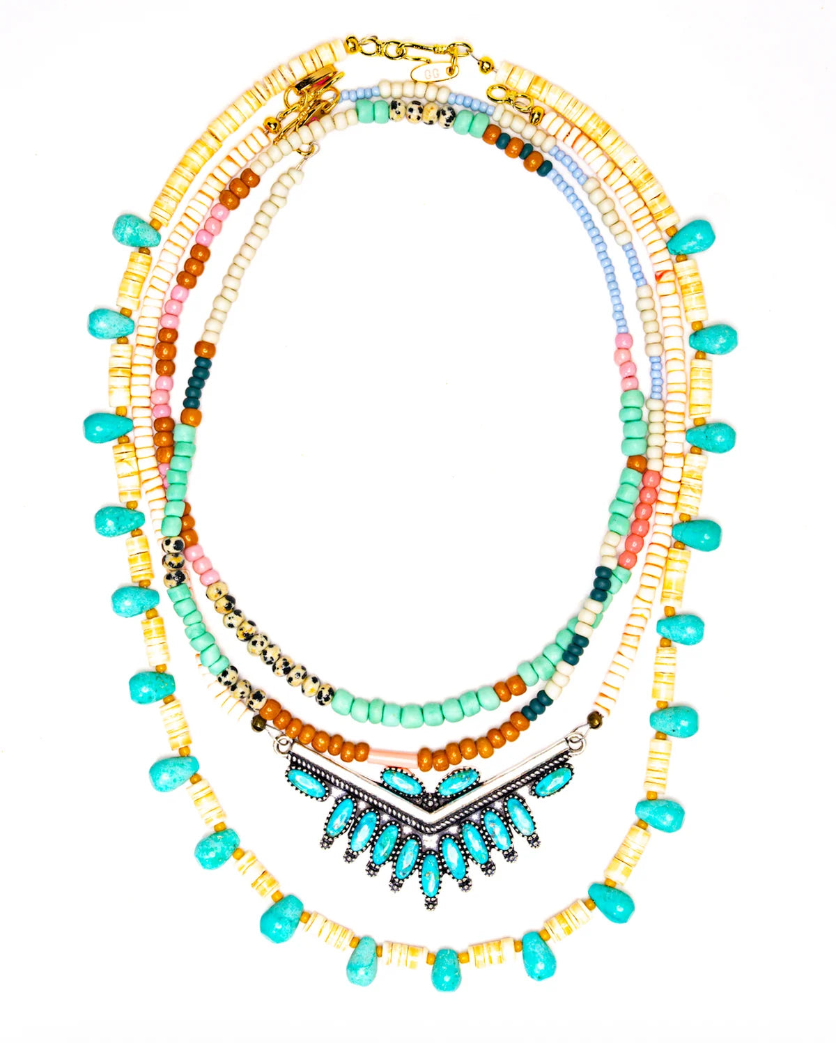 Needlepoint Arrow Necklace