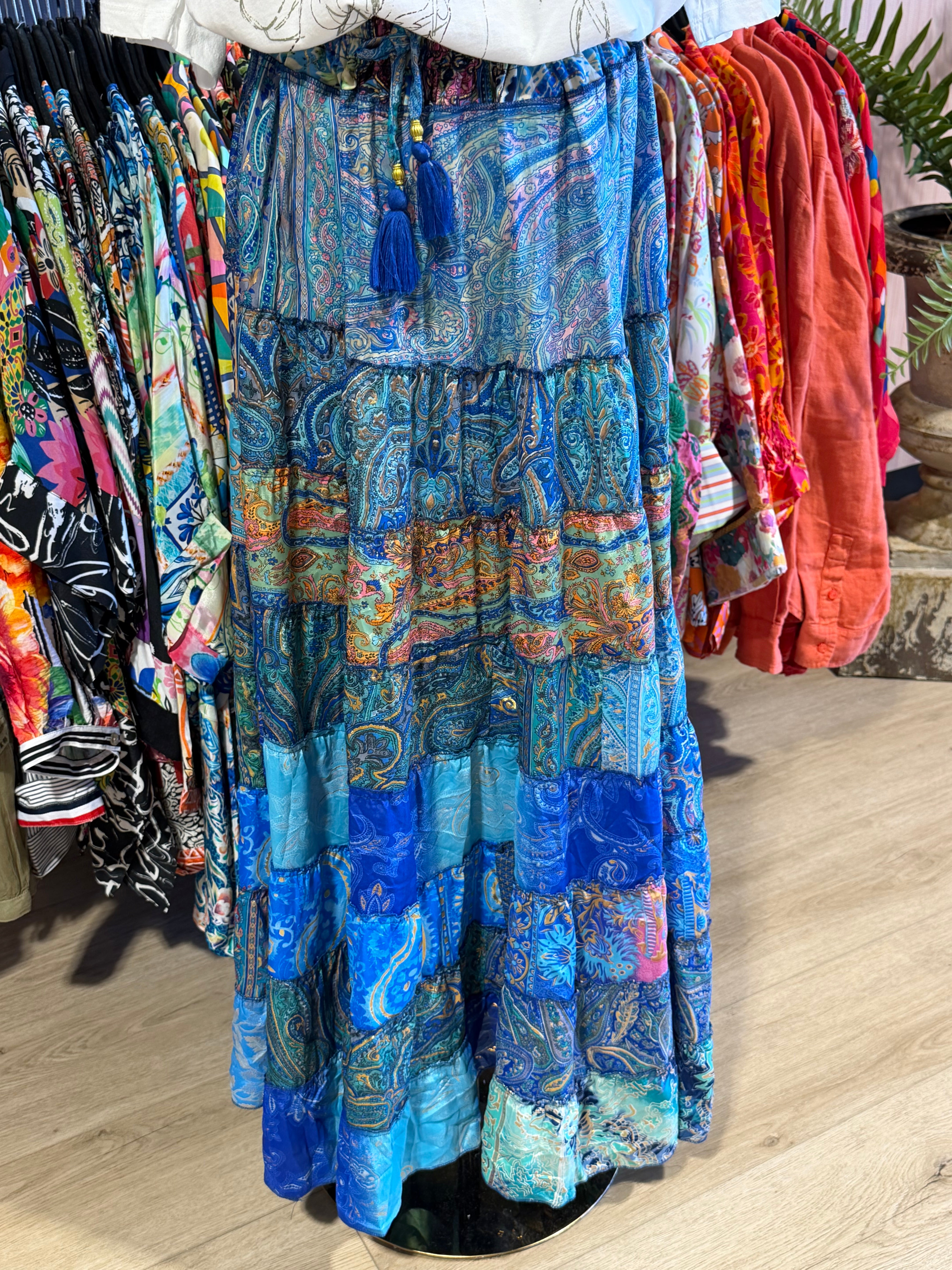 Boho Ruffle Skirt